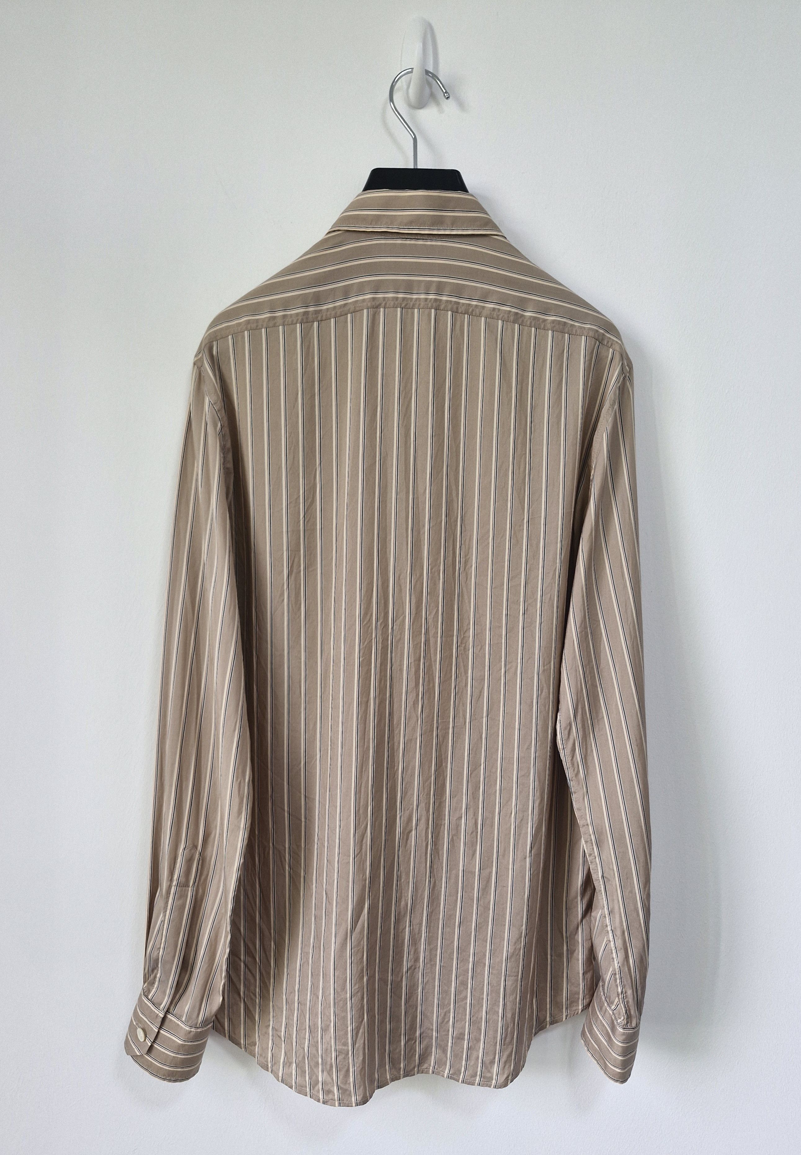 Saint Laurent Paris SS20 Stripe Silk Shirt Size US XS / EU 42 / 0 - 2 Thumbnail