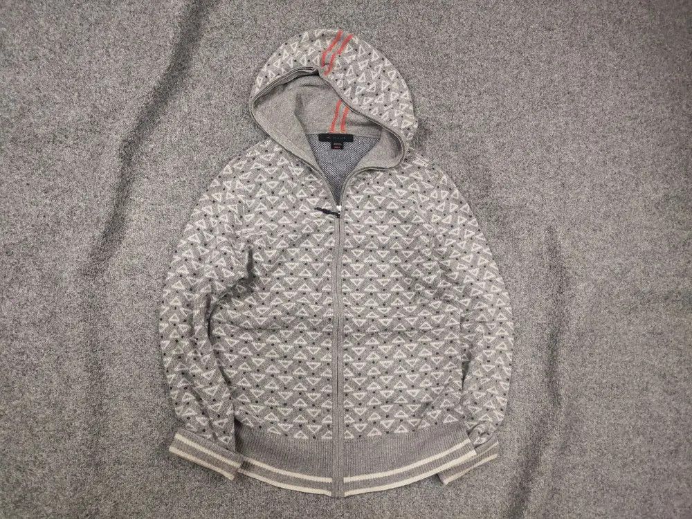 KJUS Kjus Grey sweater full zip wool blend Knit Thermo Hoodie Size L / US 10 / IT 46 - 1 Thumbnail