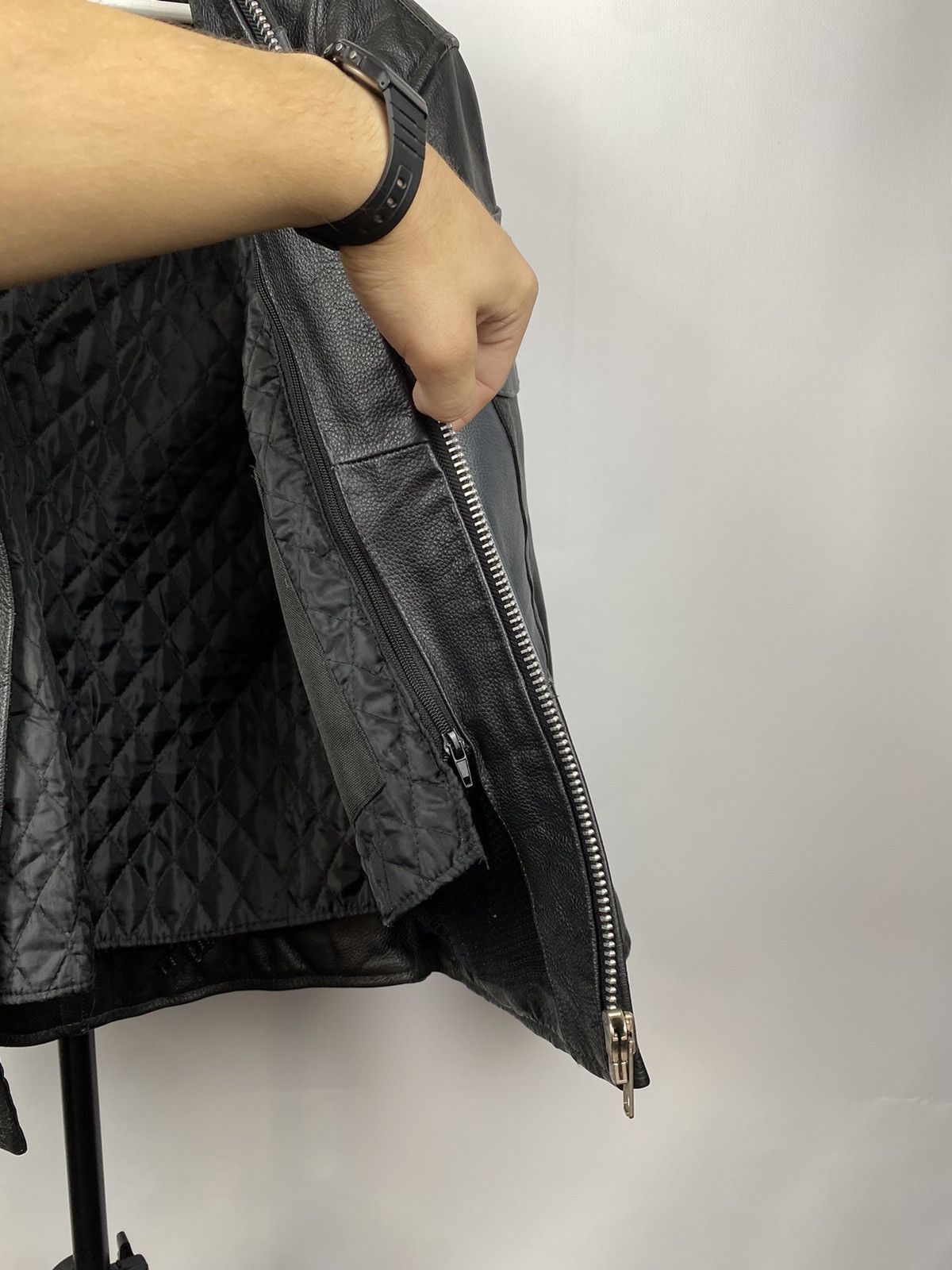 Genuine Leather Vintage Leather Biker Echo Jacket Chrome Hearts Style Size US M / EU 48-50 / 2 - 8 Thumbnail