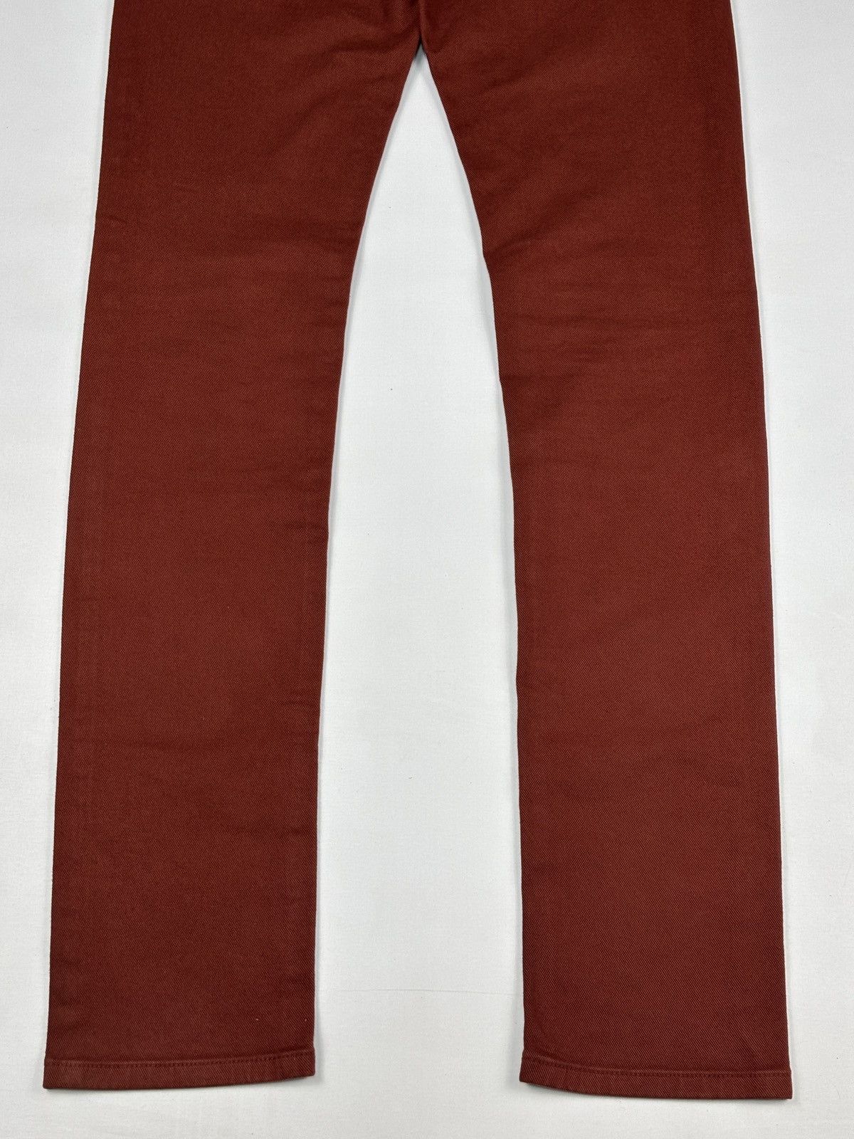Roberto Cavalli Burgundy Snake Embroidered Slim Fit Jeans Size US 30 / EU 46 - 14 Thumbnail