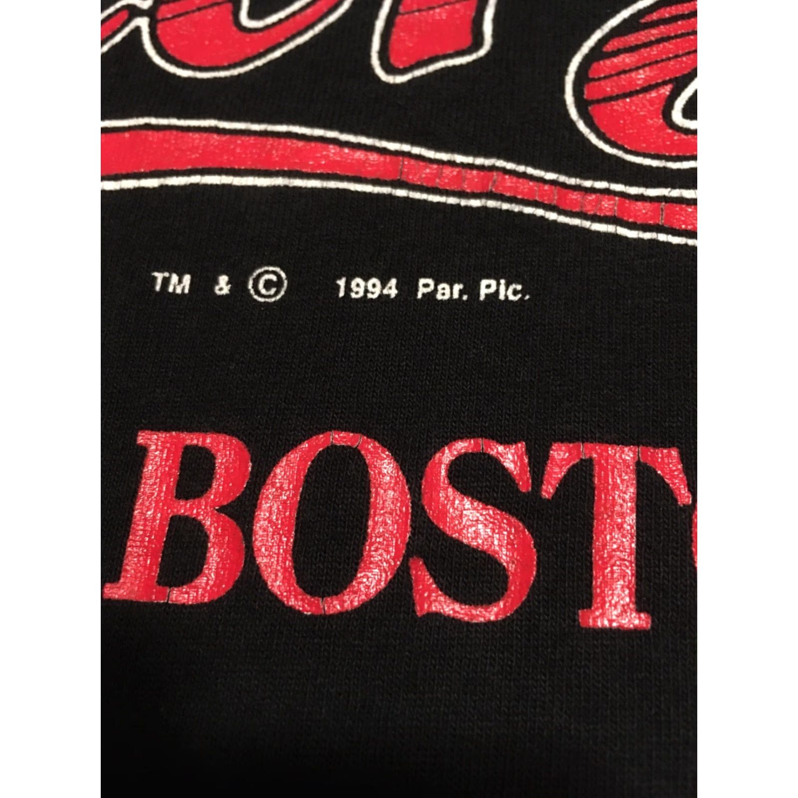 Vintage VINTAGE Sof Tee Cheers Boston T-Shirt Adult Medium Black Solid Short Sleeve Men's Size US M / EU 48-50 / 2 - 3 Thumbnail