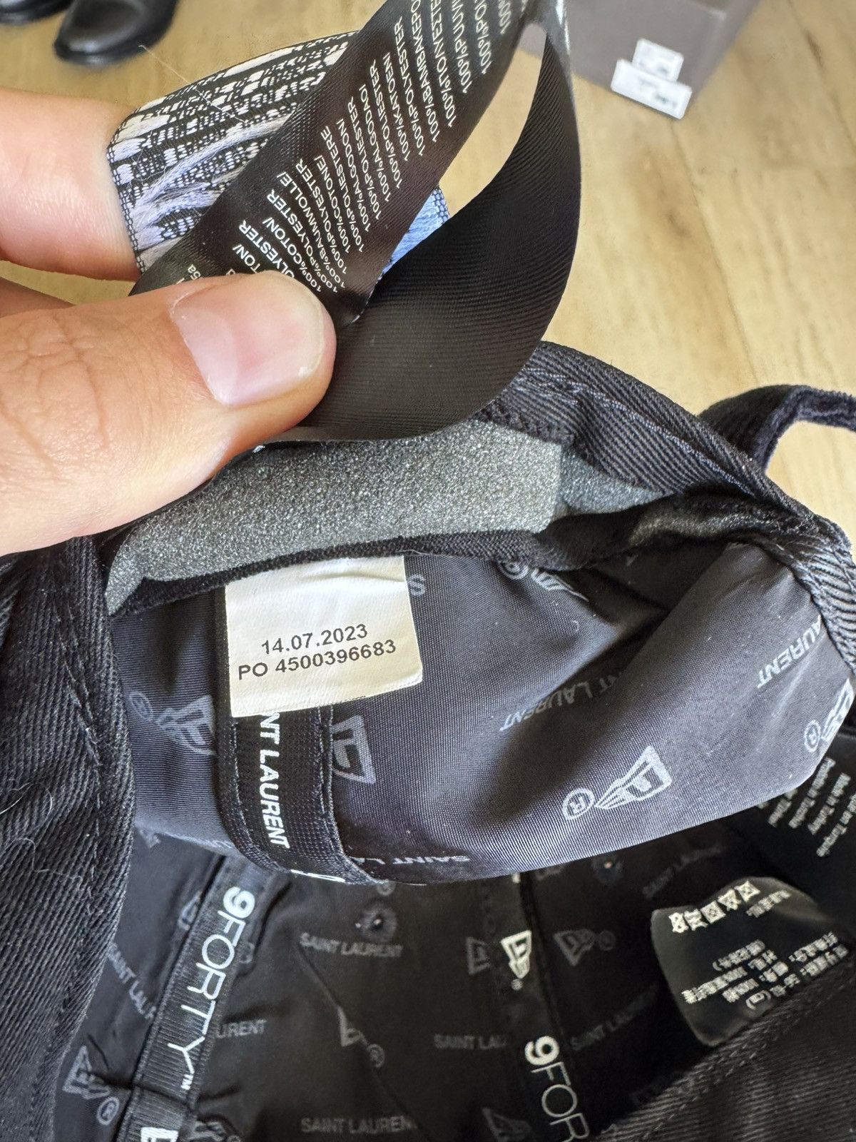 Saint Laurent Paris Corduroy hat Black Size ONE SIZE - 5 Thumbnail