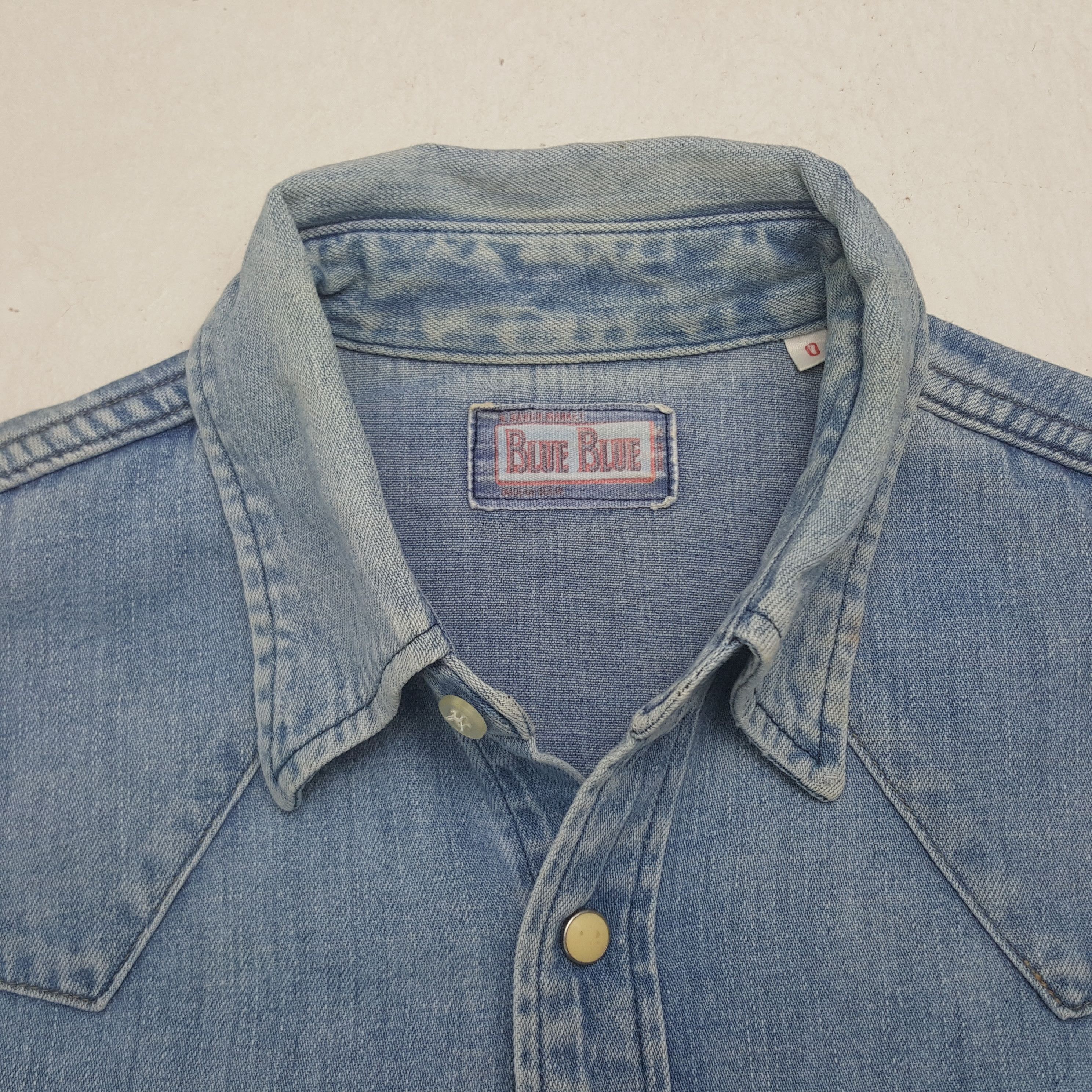 Blue Blue Japan Vintage Blue Blue Japan Denim Shirt Button Up RR7 Size US S / EU 44-46 / 1 - 4 Thumbnail