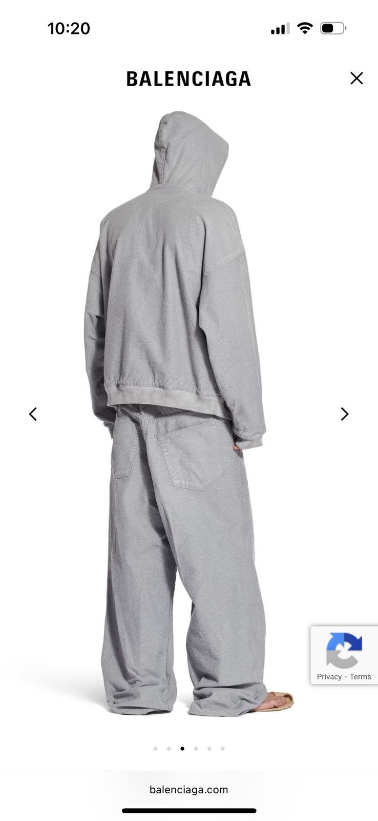 Balenciaga Denim sweatpants Size US 33 - 3 Thumbnail