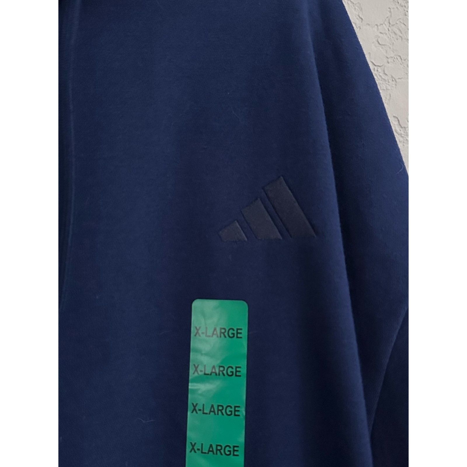 Adidas Adidas Men’s Navy Blue Pullover Hoodie Pocket Size XL NWT Size US XL / EU 56 / 4 - 5 Thumbnail