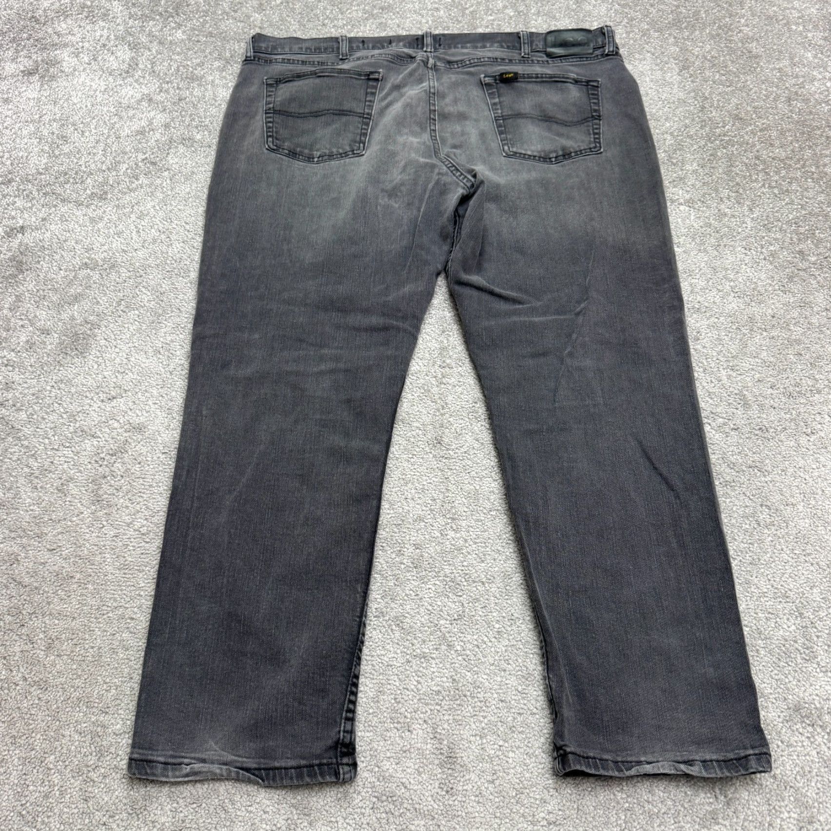 Lee Lee S-Gene Cone Regular Fit Straight Denim Jeans Mens 42x30 Stone Wash Grunge US 90s Style Logo Mens Size US 42 / EU 58 - 2 Thumbnail