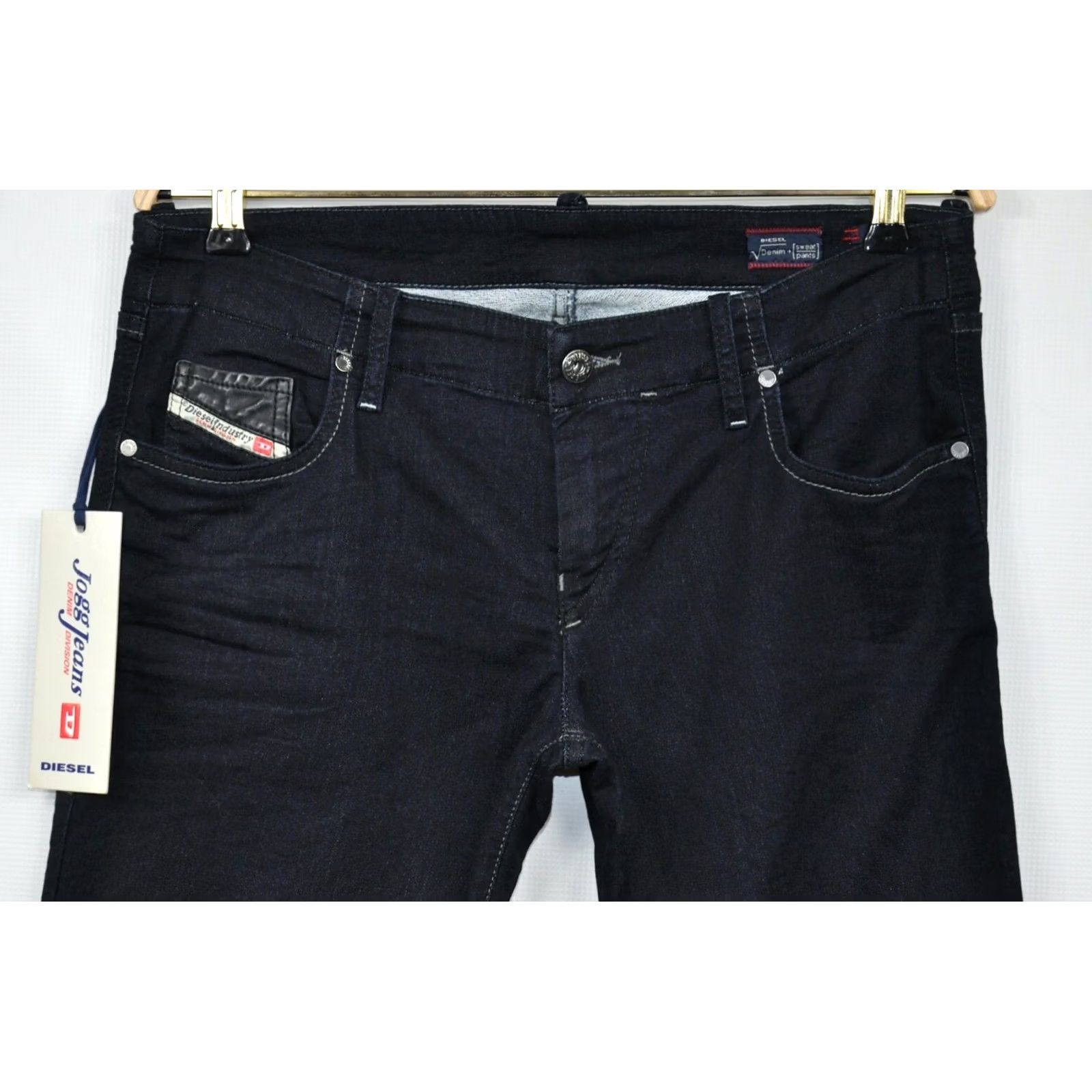 Diesel Diesel Grupee-0600V Sweatpants Jogg Jeans Women's Size 31 Blue 90% Cotton 8% Polyester 2% Elastane Skinny Style Vintage: No Size 24" / US 00 / IT 34 - 2 Thumbnail