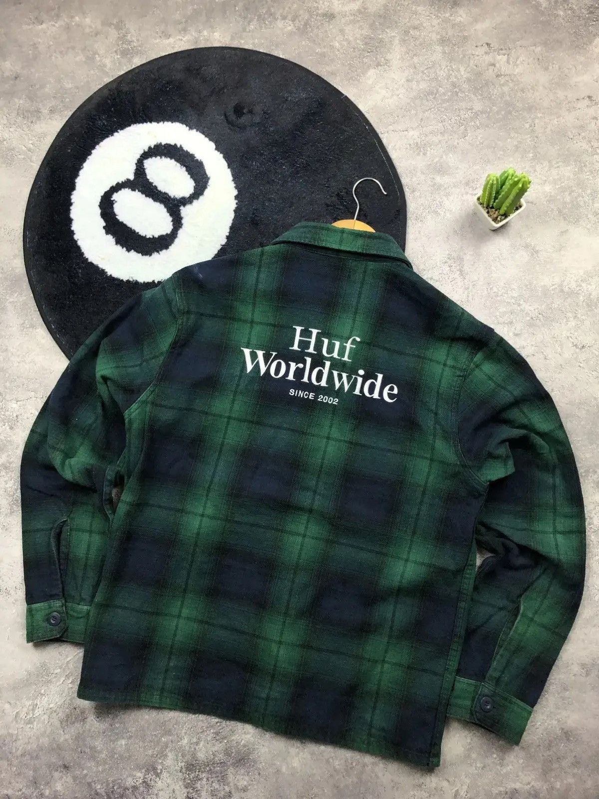 Huf HUF Worldwide Shirt Button Up Checkered Streetwear Big Logo Size US M / EU 48-50 / 2 - 10 Thumbnail
