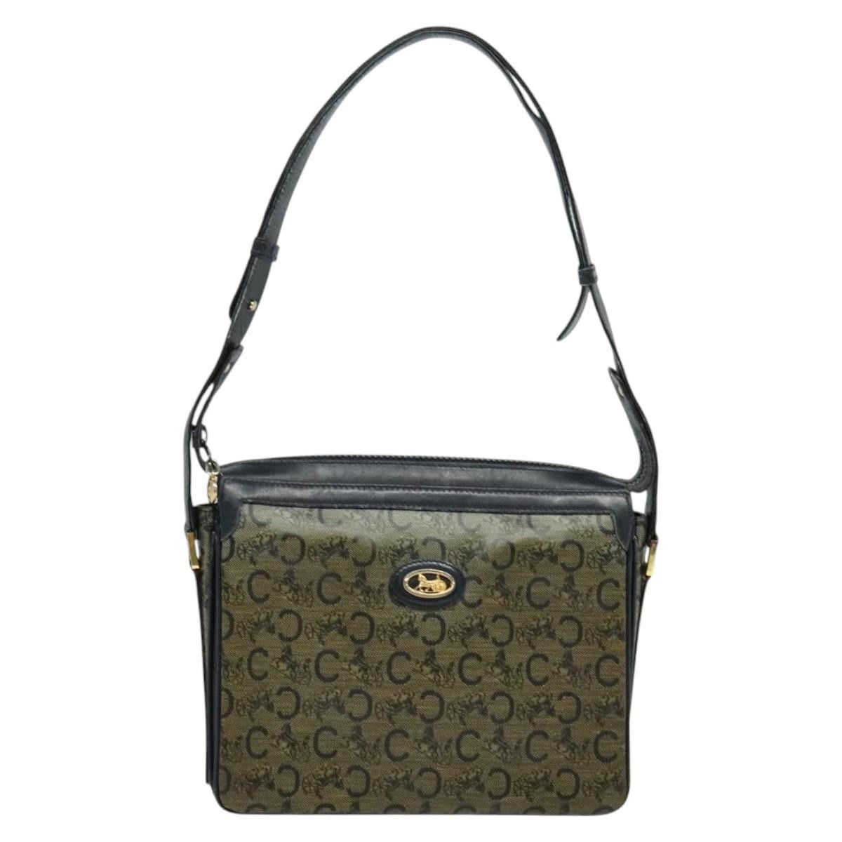 Celine CELINE C Sulky Shoulder Bag Pvc Navy Gold Size ONE SIZE - 2 Thumbnail