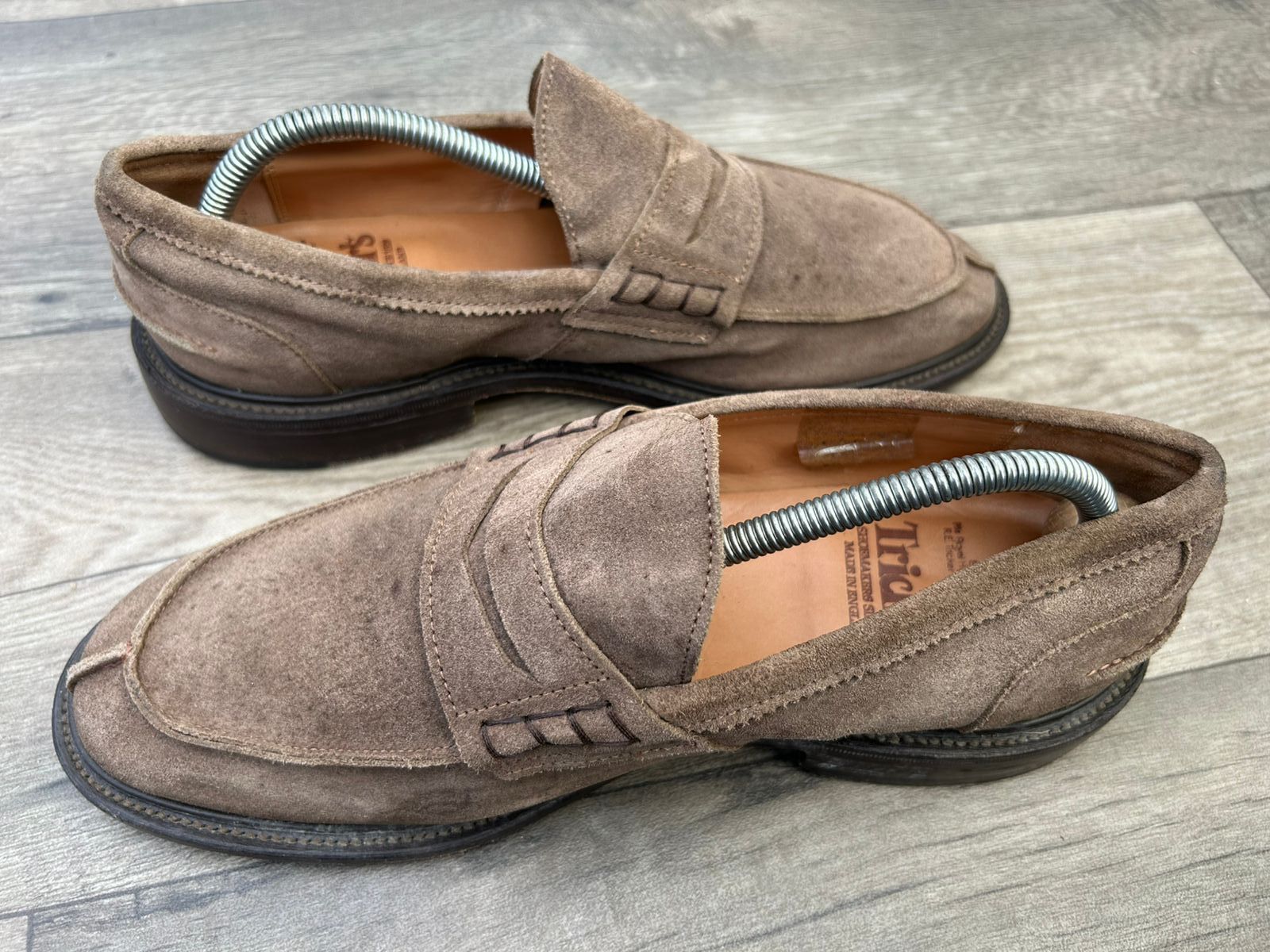 Tricker's Tricker's James Penny Suede Loafers Sz 8 UK Size US 9 / EU 42 - 3 Thumbnail