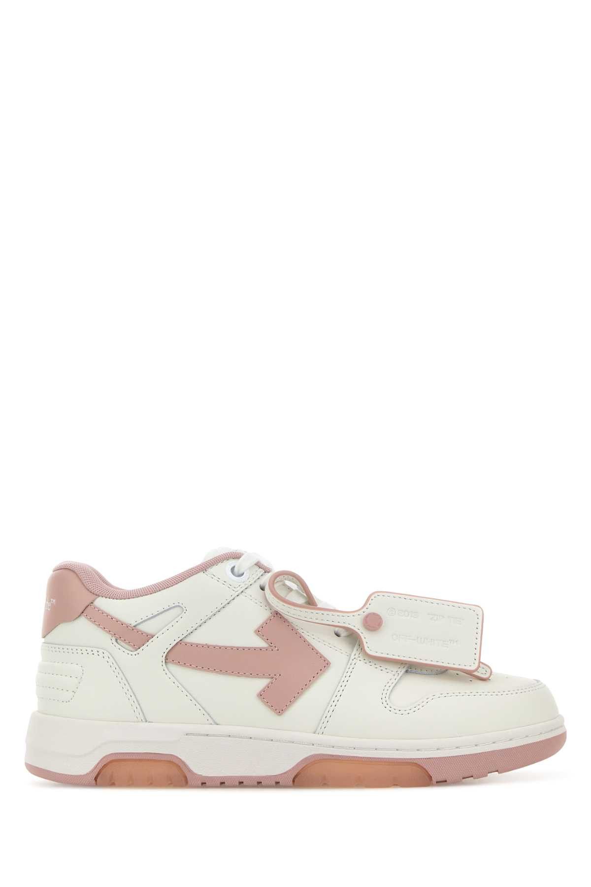 Off-White White Leather Out Of Office Sneakers Size US 8 / IT 38 - 1 Thumbnail