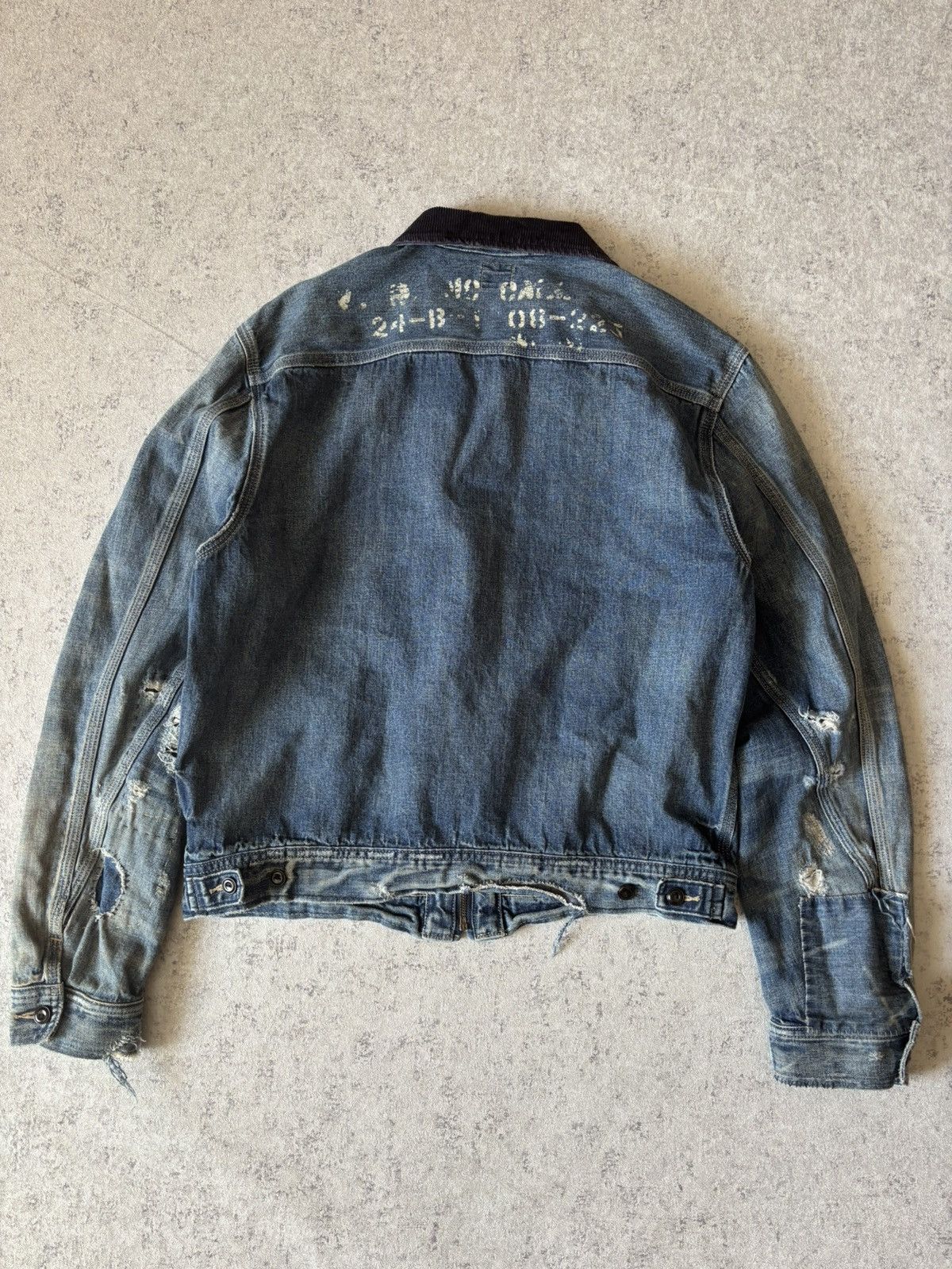 Polo Ralph Lauren VERY RARE POLO RALPH LAUREN DISTRESSED DENIM WORK JACKET Size US L / EU 52-54 / 3 - 2 Thumbnail