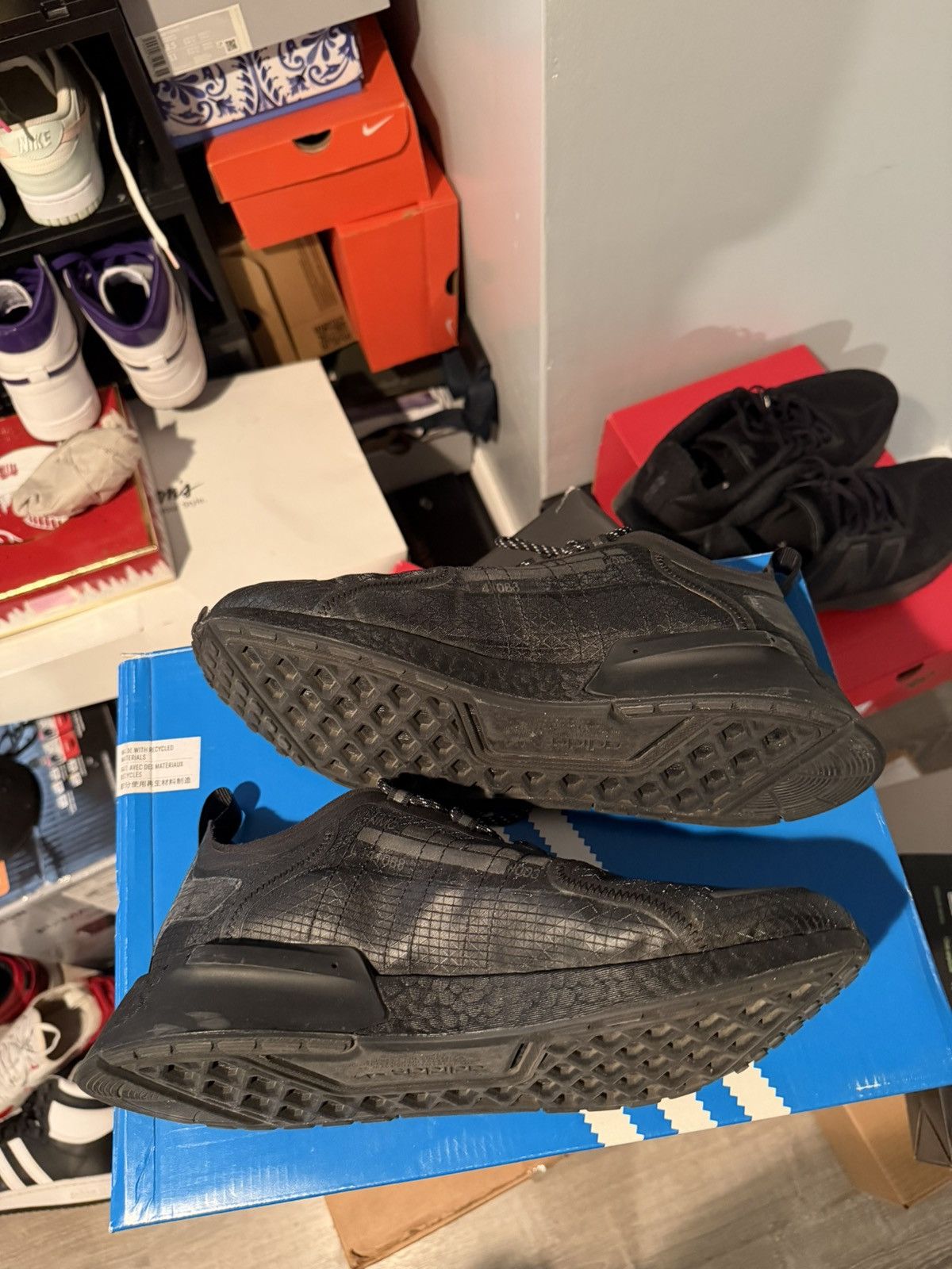 Adidas Adidas NMD V3 'Triple Black' Size US 12 / EU 45 - 3 Thumbnail