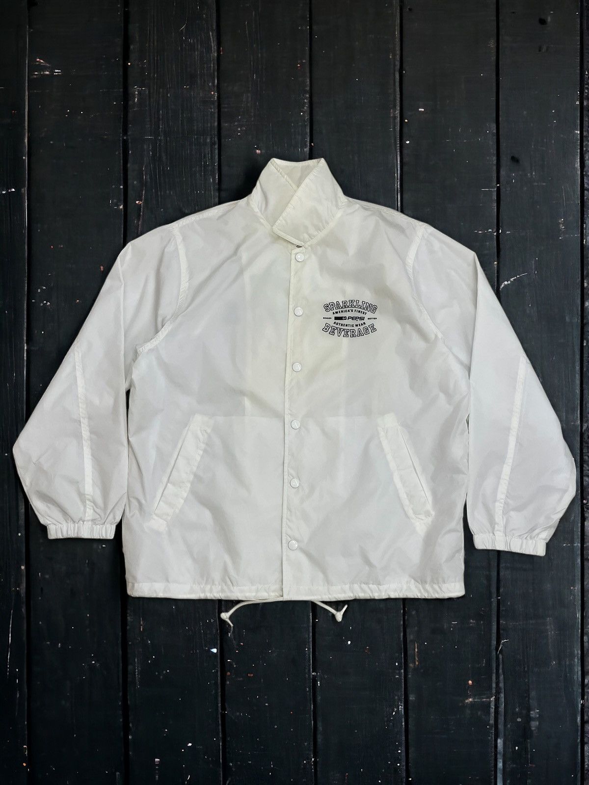 Coca Cola Vintage Light Jacket Snap Button Pepsi USA Favourite Flavour Size US M / EU 48-50 / 2 - 2 Thumbnail
