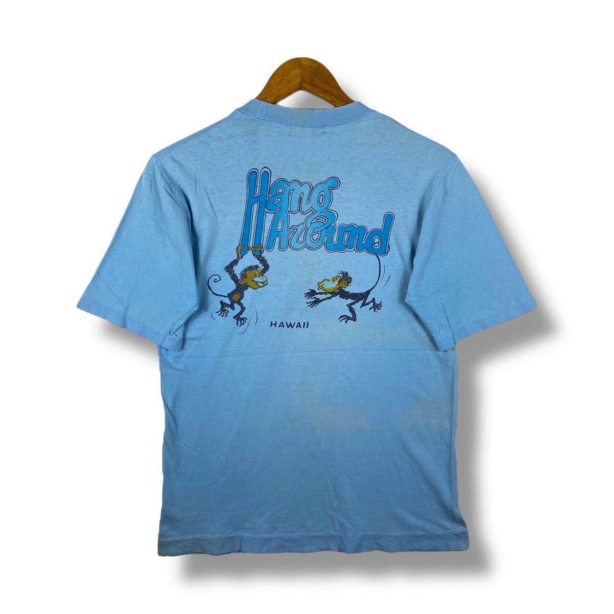 Vintage Vintage 80's HANG AROUND HAWAII Monkeys Play Brook Graphic Size US M / EU 48-50 / 2 - 1 Thumbnail