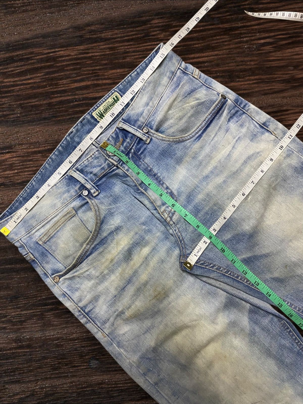 Other Peoples Republic Union Wash&Wash Distressed Denim Fade Jeans Size US 31 - 14 Thumbnail