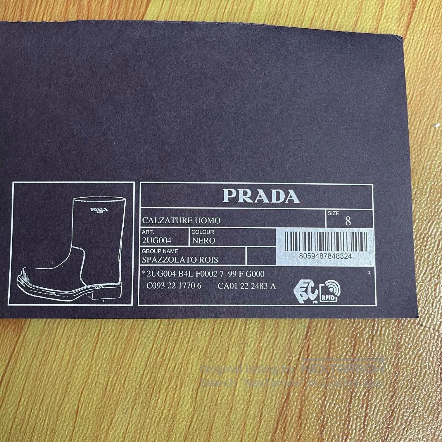 Prada Prada Black Debossed Logo Boots| Size US 11.5 / IT 41.5 - 9 Thumbnail
