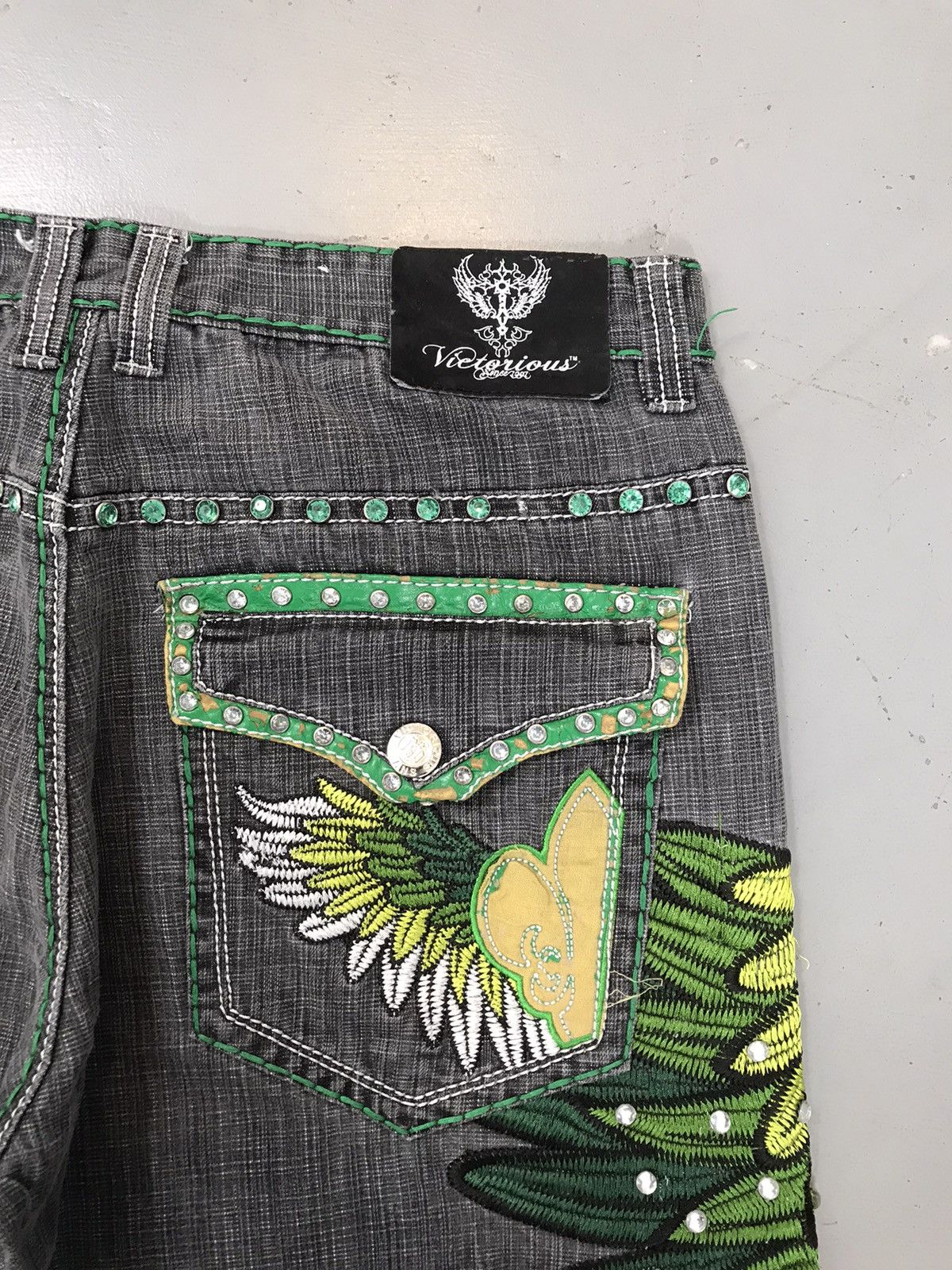 Other Crazy Vintage Victorious Embroidery Denim Size US 38 / EU 54 - 10 Thumbnail