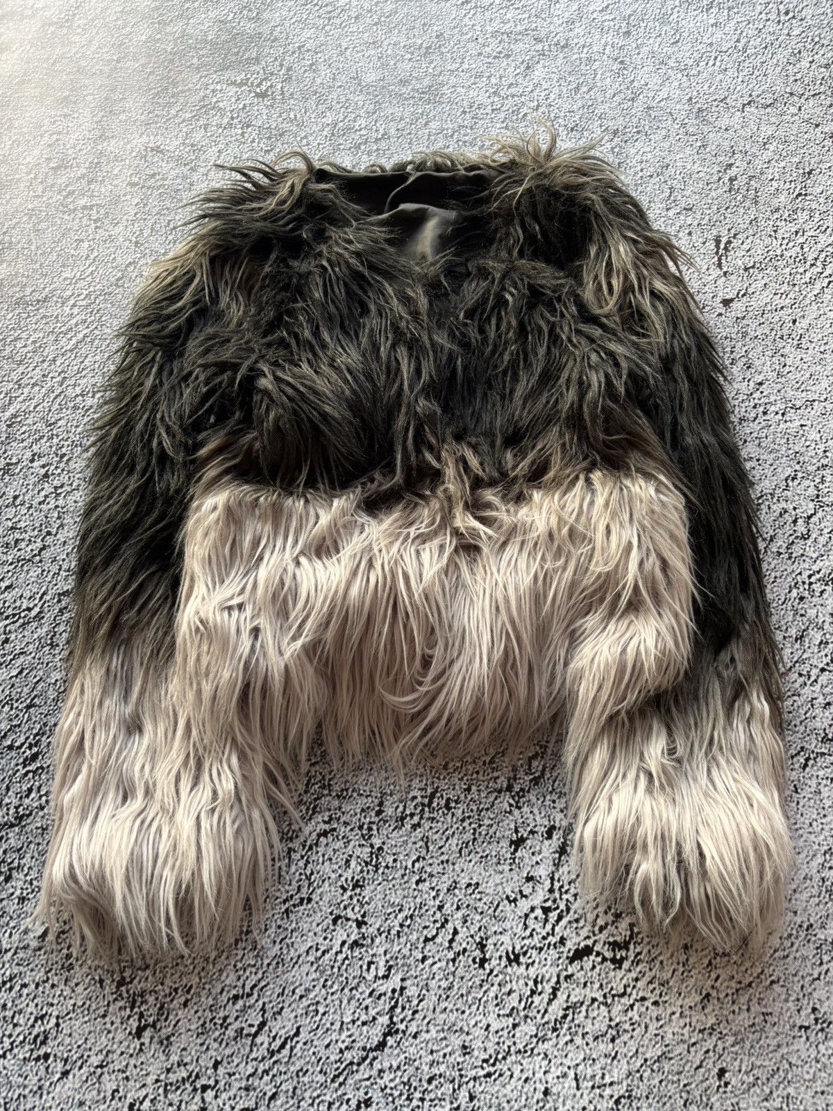 20471120 Avant garde Y2K gradient faux fur coat Size M / US 6-8 / IT 42-44 - 1 Thumbnail