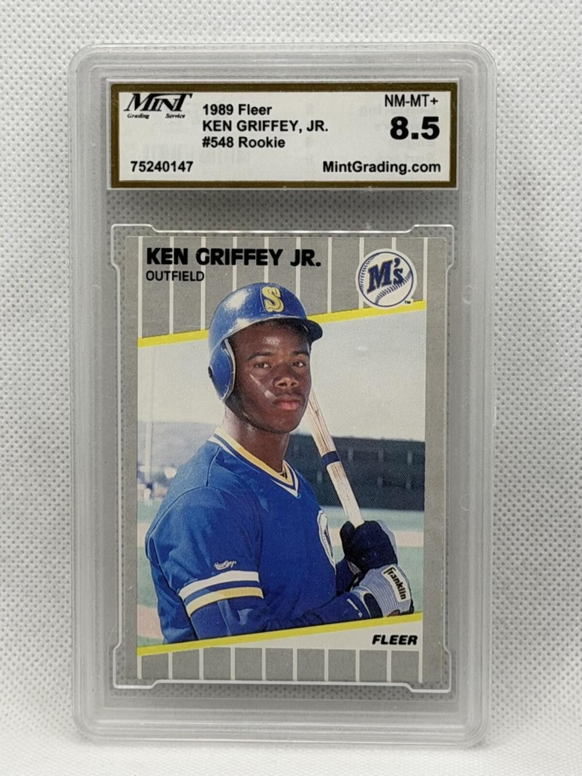 Golf le Fleur 1989 Fleer Ken Griffey Jr. #548 Rookie Baseball Card Graded Size ONE SIZE - 1 Thumbnail