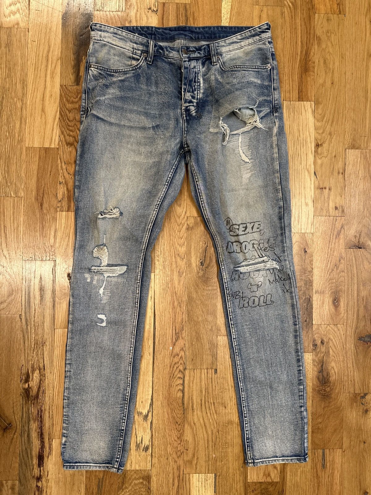 Ksubi Ksubi Sex Drugs Rock N Roll Denim Jeans Sz 34 Size US 34 / EU 50 - 1 Thumbnail