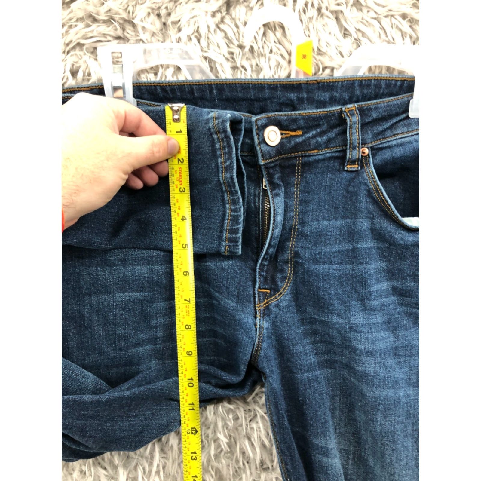 Asos ASOS Jeans 32x32 Womens High Rise Skinny Dark Wash Blue Denim Jeans Size 24" / US 00 / IT 34 - 4 Thumbnail