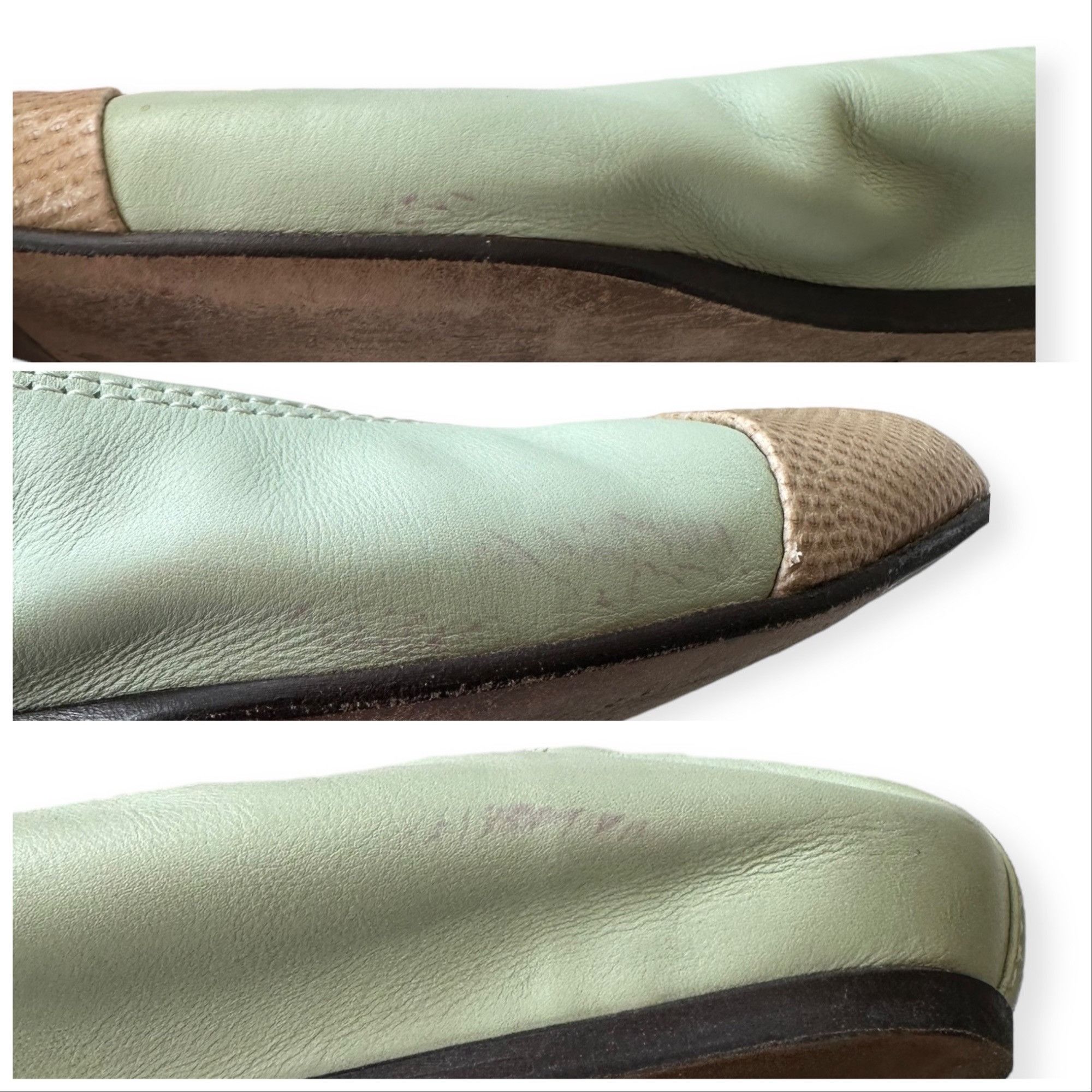Lanvin Lanvin Cap-Toe Icon Ballerina flats with snake toe, Size 39 Size US 9 / IT 39 - 10 Thumbnail