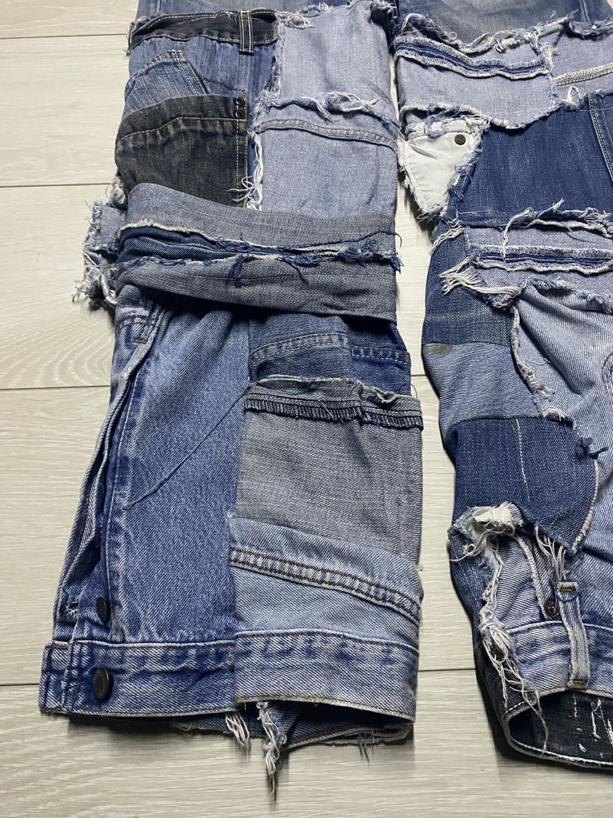 Levi's Crazy Levis 502 Sashiko Bro Patches Custom Jeans Size US 32 / EU 48 - 9 Thumbnail