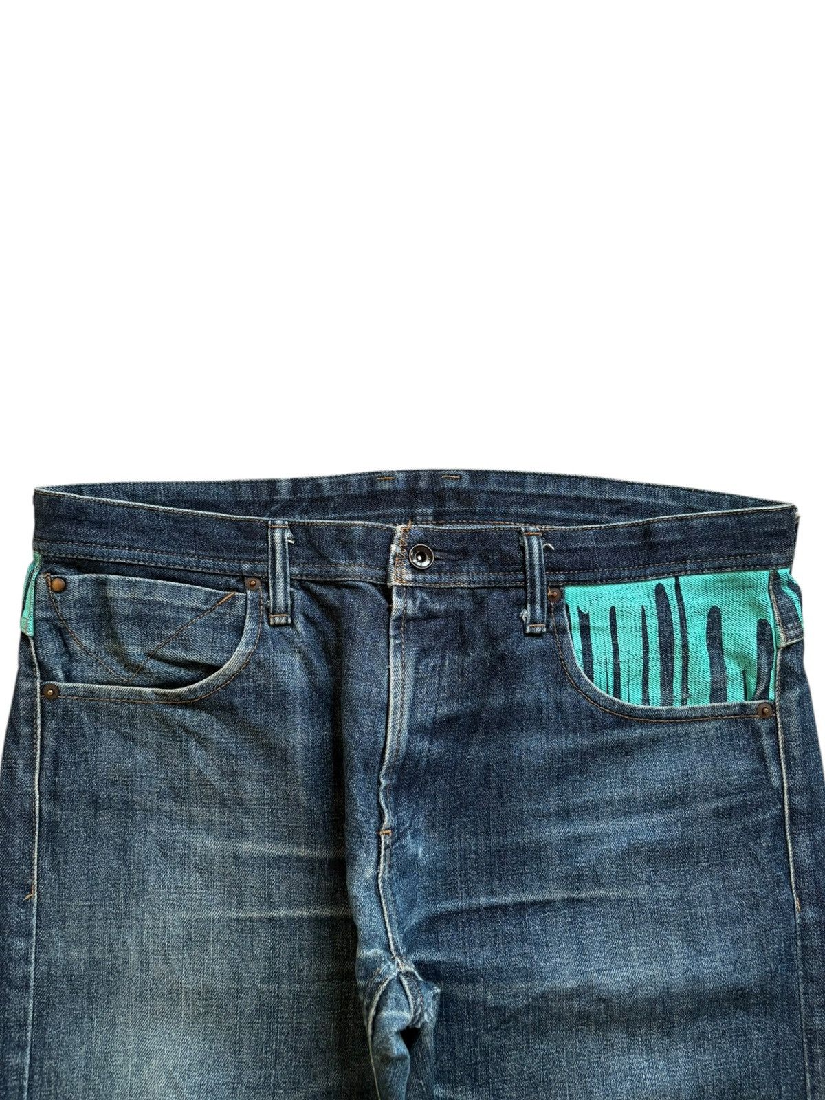 Japanese Brand Vintage Japanese Brand Faded Wash Spell Out Baggy Jeans Size US 38 / EU 54 - 4 Thumbnail