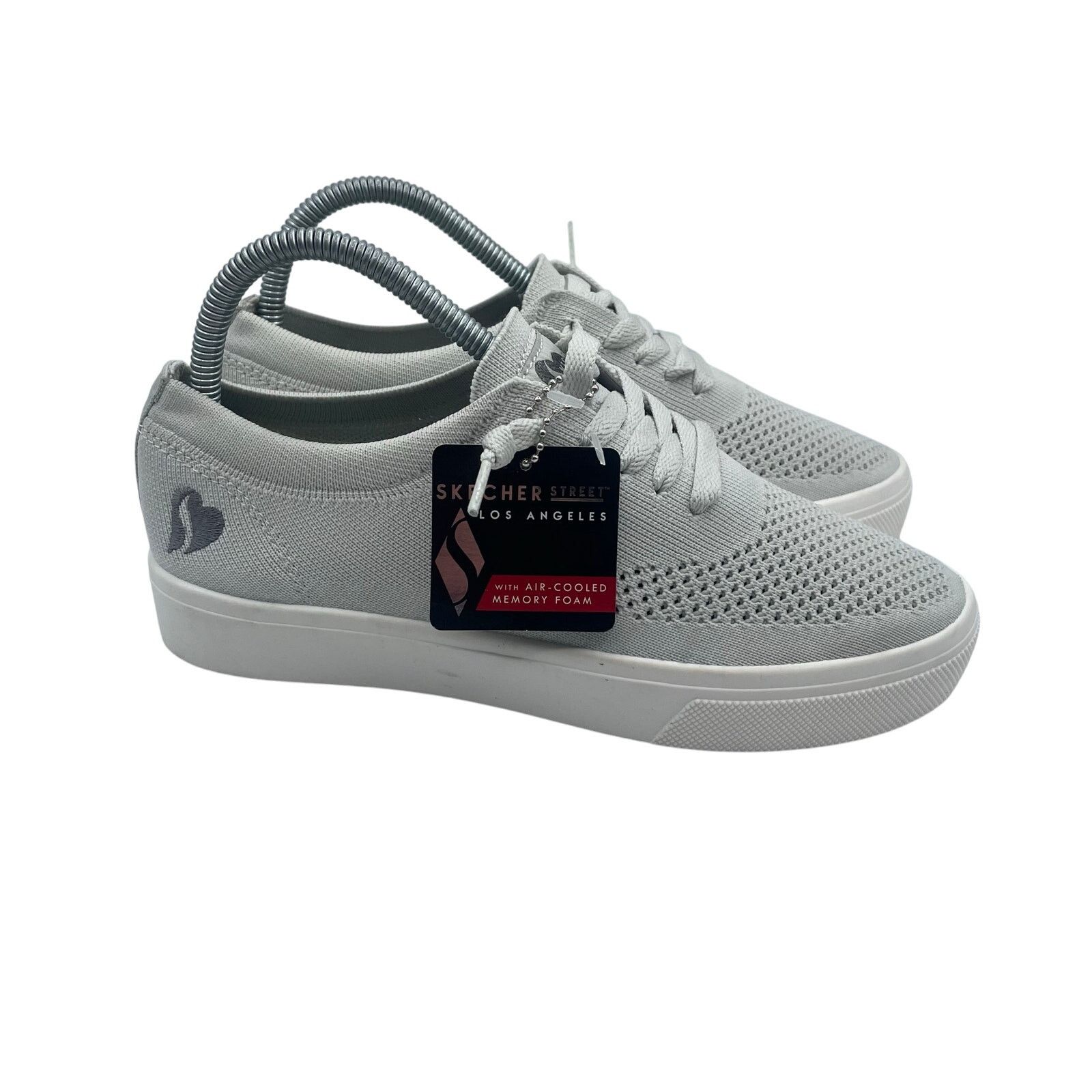 SKECHERS Skechers Street Poppy Stream Lined Shoes Gray Womens 7.5 Size US 7.5 / IT 37.5 - 1 Thumbnail
