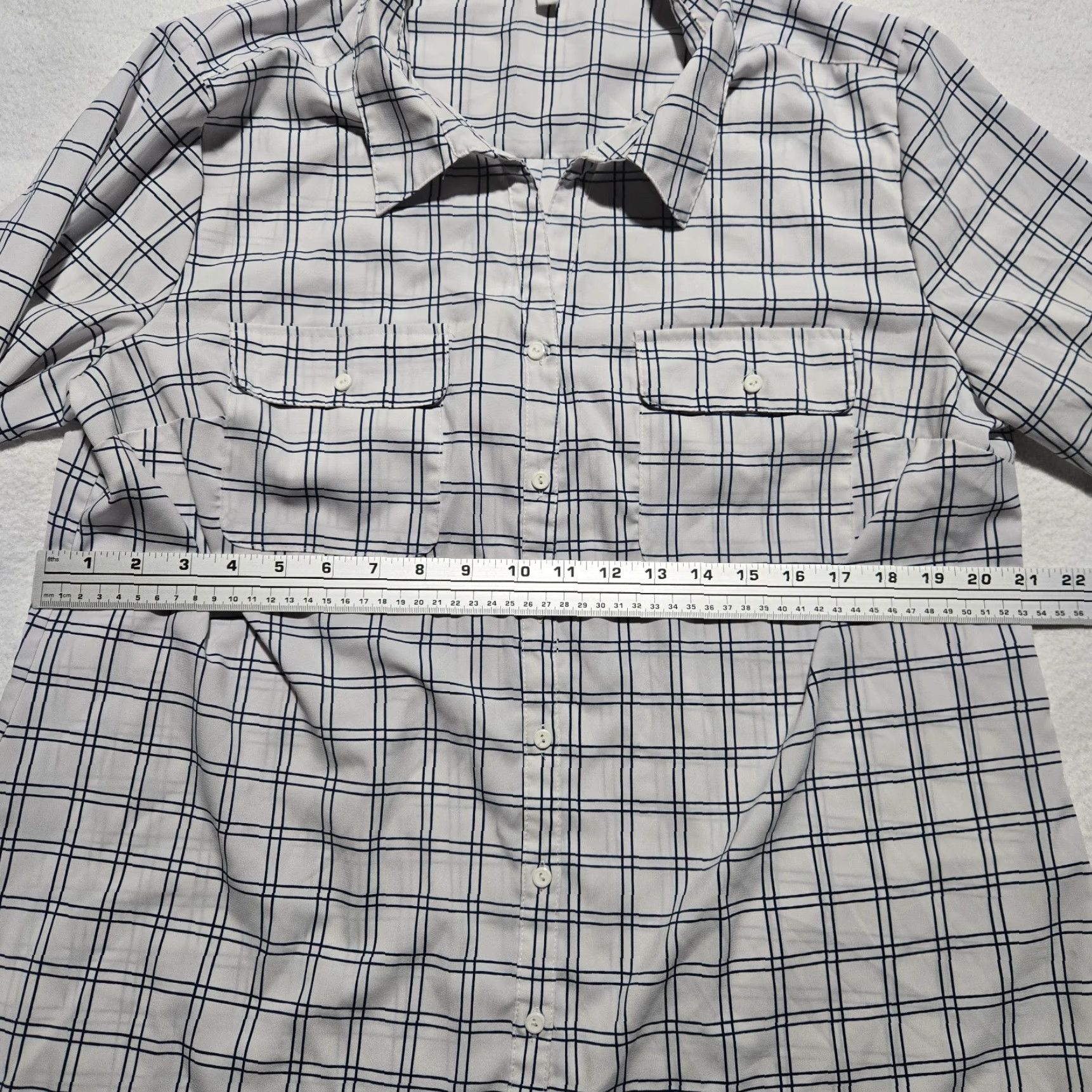 Vintage Notations Shirt Long Sleeve White Check Adult Women's XL Extra Large Size XL / US 12-14 / IT 48-50 - 5 Thumbnail