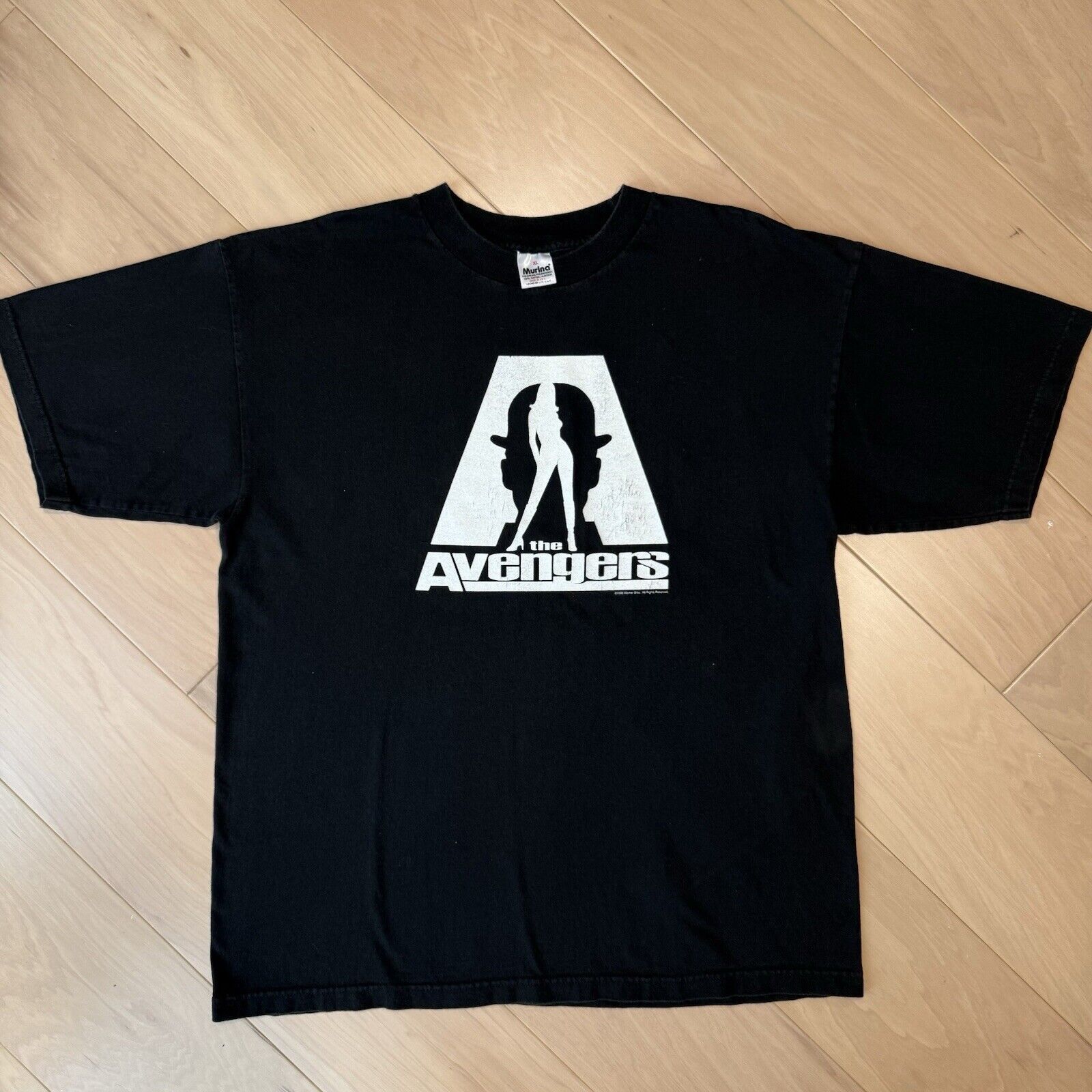 Vintage Vintage The Avengers Movie Promo Shirt XL Black 90s Uma Size US XL / EU 56 / 4 - 2 Thumbnail
