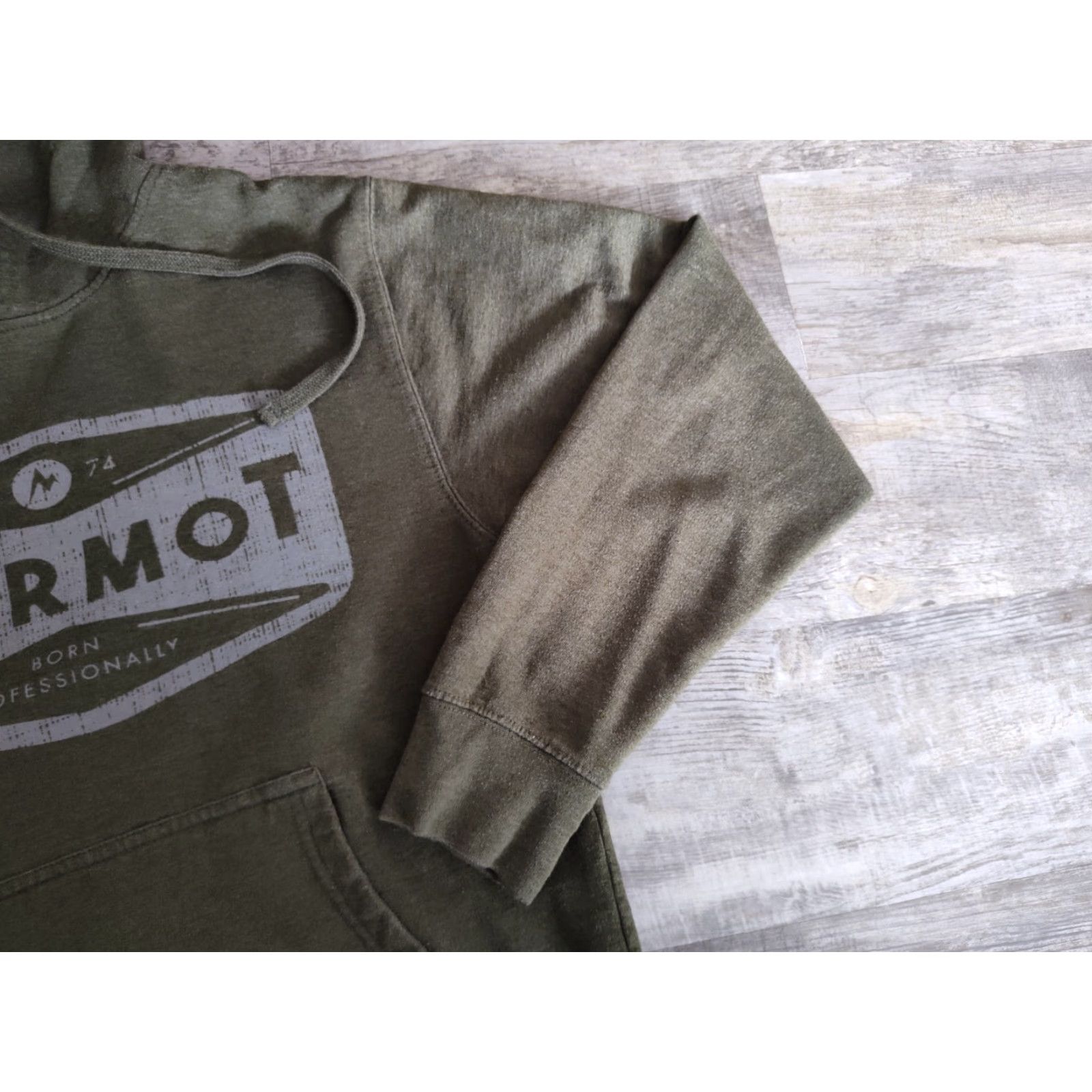 Marmot MARMOT Hoodie Sweatshirt HACKSHAW Pullover MENS S Military Green Fleece EUC Size US S / EU 44-46 / 1 - 4 Thumbnail