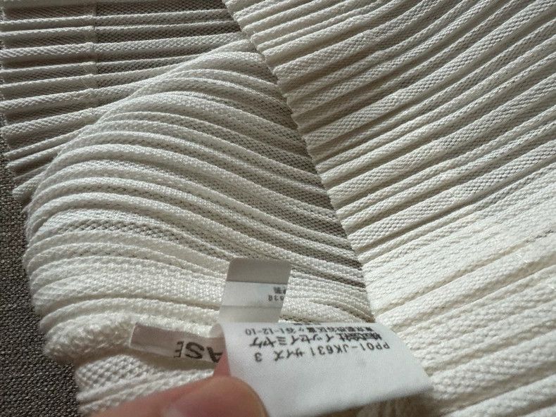 Issey Miyake Issey Miyake size:3 A white cotton and linen women's top Size S / US 4 / IT 40 - 3 Thumbnail