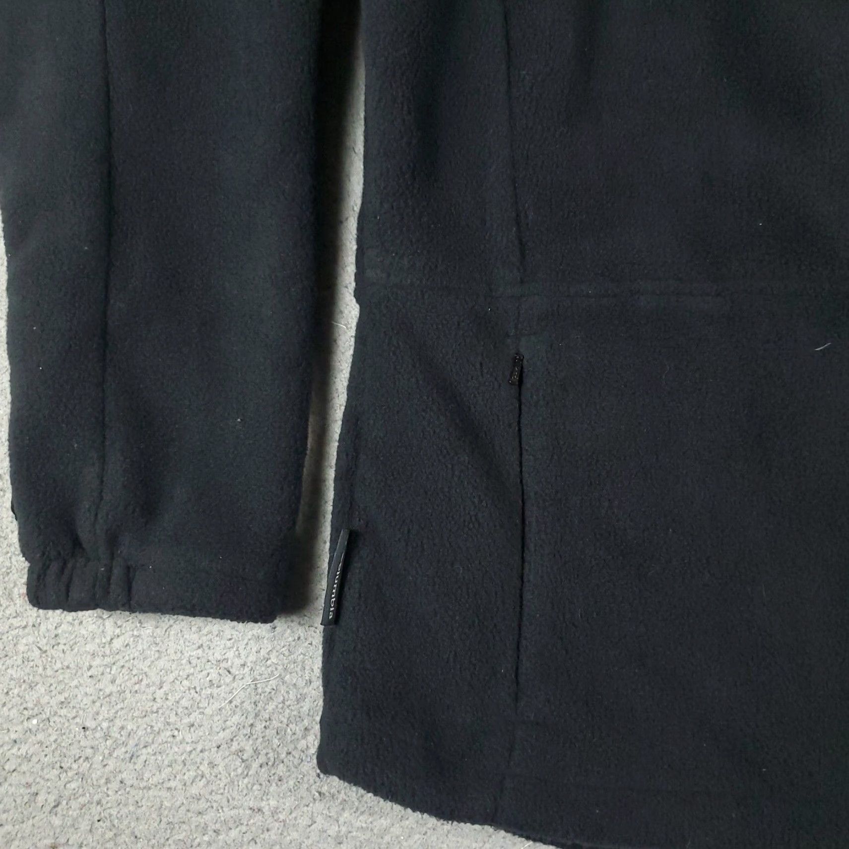 Vintage Columbia Jacket Womens Large Black Fleece Full Zip Up Sweater Sweatshirt Size L / US 10 / IT 46 - 3 Thumbnail