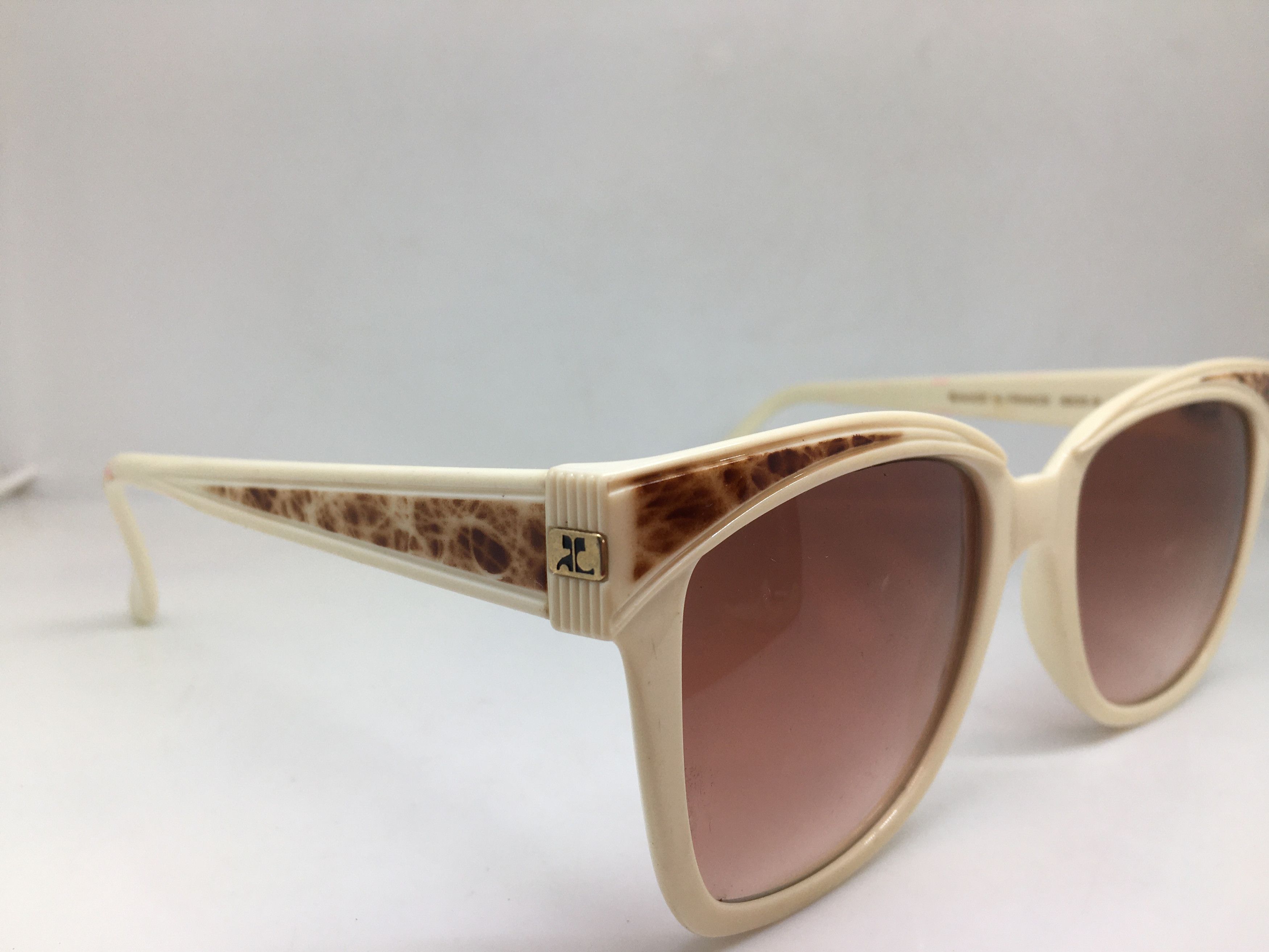 Courreges Vintage 70s Courreges 8835 Woman Oversize Sunglasses France Size ONE SIZE - 1 Thumbnail