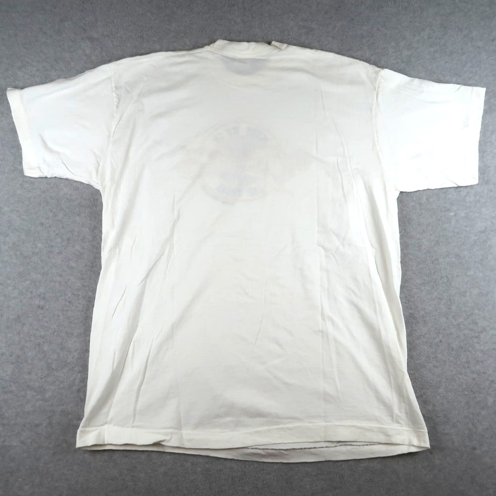 Fruit Of The Loom VINTAGE Las Vegas 90s T shirt Mens 2XL White Cotton Crew Neck Fruit of the Loom Shirt USA Distressed 90s Grunge Hip Hop Punk Japanese? Size US XXL / EU 58 / 5 - 2 Thumbnail