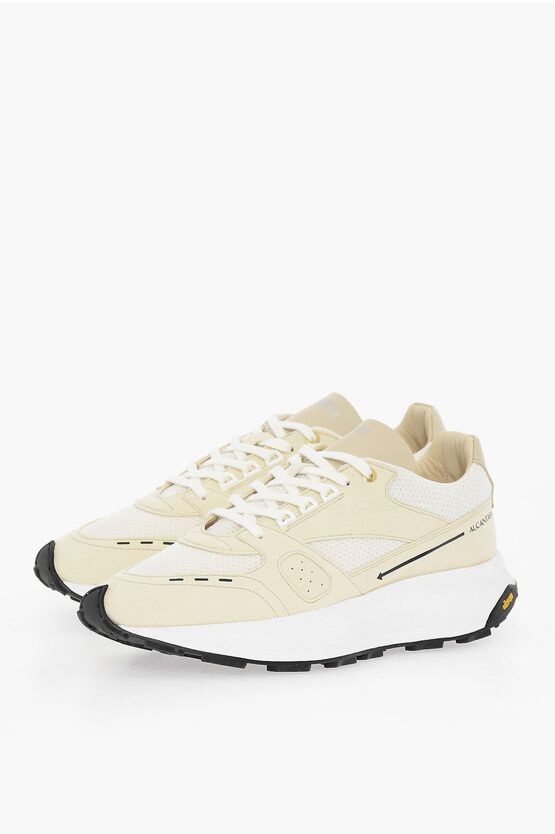 image of Mercer Amsterdam Low-Top Alcantara Sneakers With Rubber Sole in Beige, Men's (Size 12)