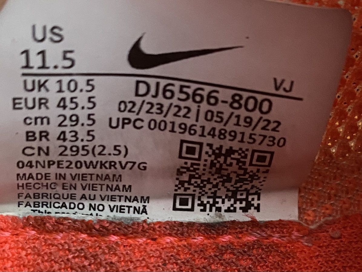 Nike 📌 Nike ZoomX StreakFly Total Orange Running Shoes DJ6566-800 Size US 12.5 / EU 45-46 - 10 Thumbnail