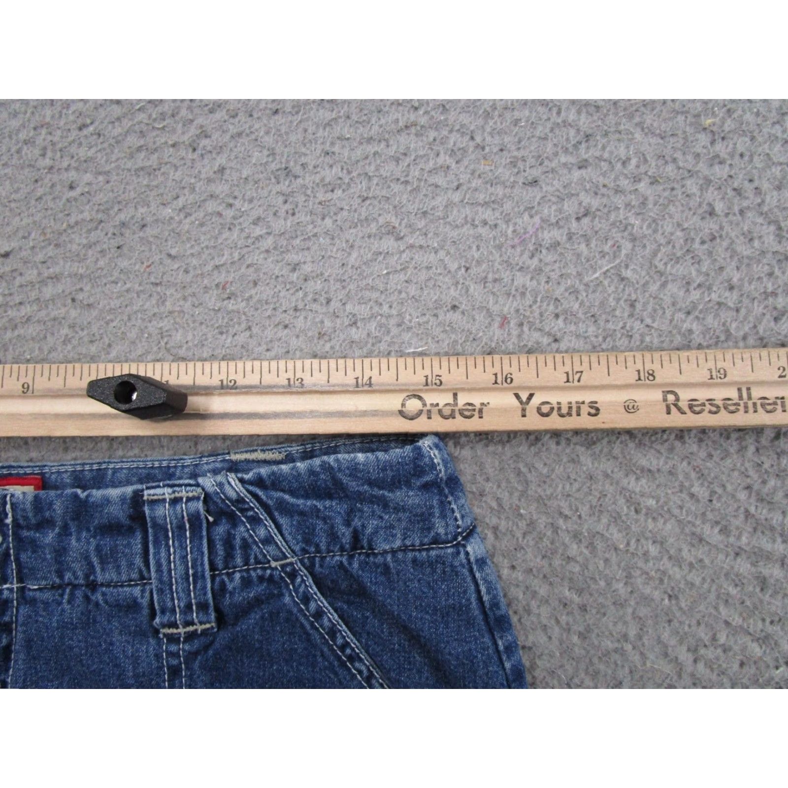 Old Navy VINTAGE Old Navy Jeans 5-Pocket Straight Blue Denim Lined Zip Regular Size 10 Womens 90s Y2K MTG Size 32" / US 10 / IT 46 - 6 Thumbnail