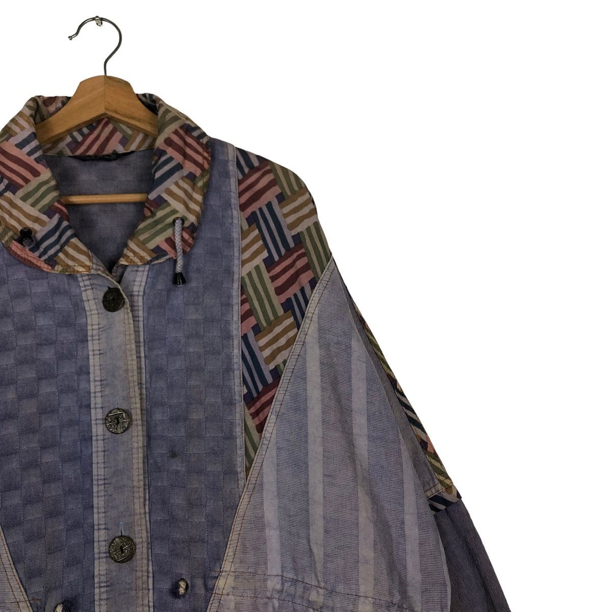 Japanese Brand × Vintage 🔥VINTAGE TRADITIONAL BUTTON JACKET NATIVE ISSEY MIYAKE JAPAN Size US M / EU 48-50 / 2 - 6 Thumbnail