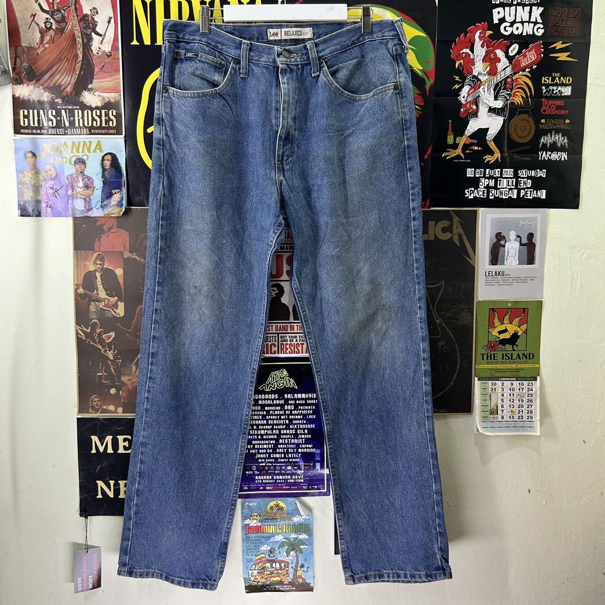 Lee Vintage Lee Relaxed Fit Distressed Denim Size US 36 / EU 52 - 1 Thumbnail
