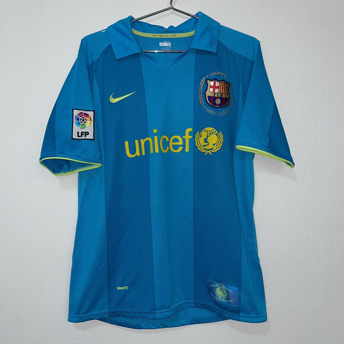 Nike Nike Barcelona 2007 Lionel Messi Kit RARE Size US M / EU 48-50 / 2 - 2 Thumbnail
