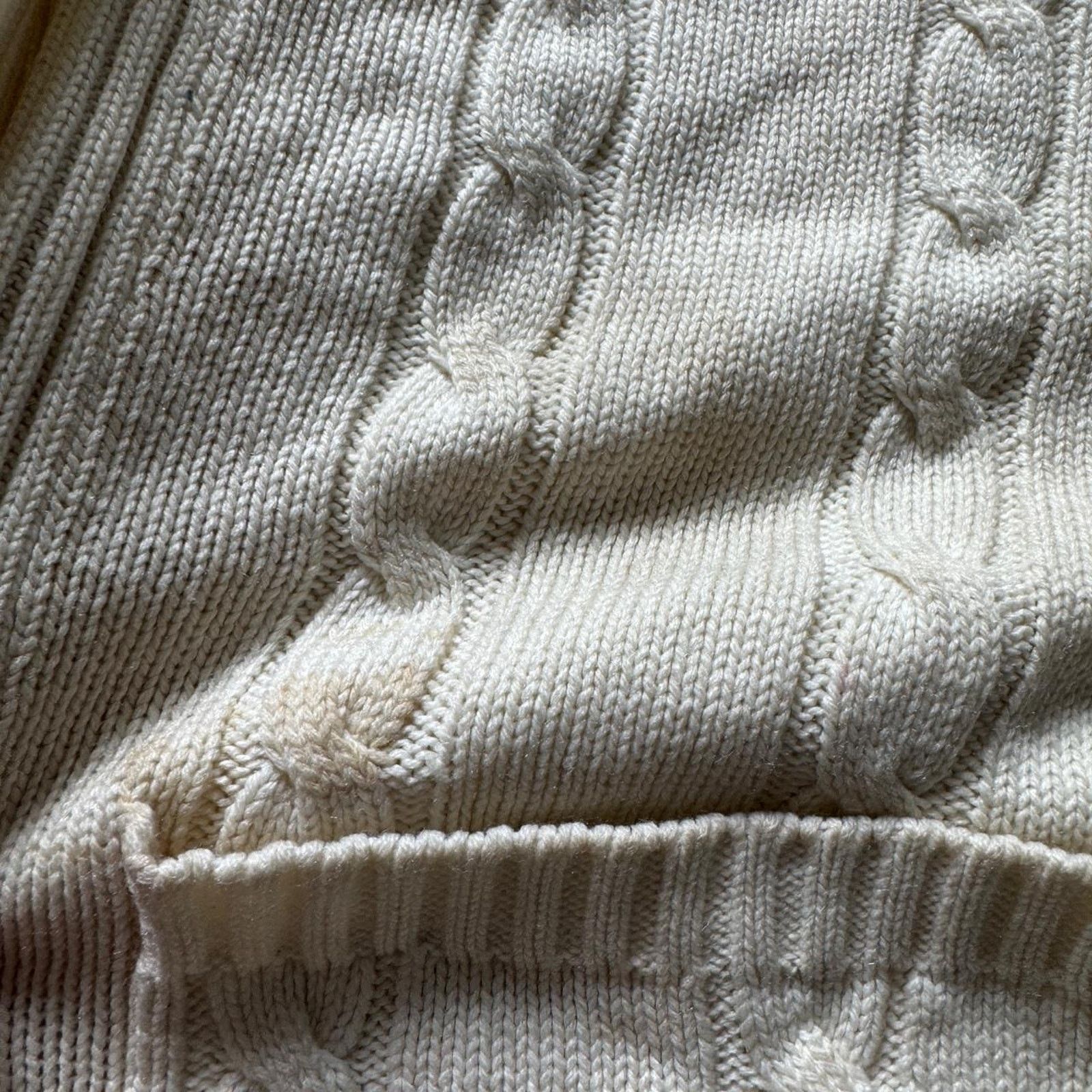 Vintage Vintage 80s Cable Knit Cardigan HC Capwell Size Medium Size M / US 6-8 / IT 42-44 - 3 Thumbnail