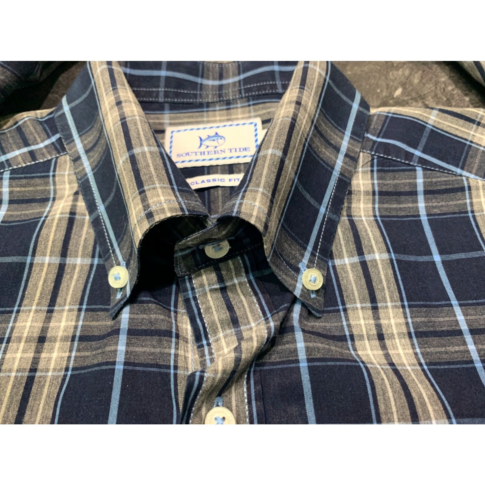 Southern Tide Southern Tide Classic Fit Plaid Button Down Long Sleeve Shirt Men's Medium Multi-Colored Size US M / EU 48-50 / 2 - 5 Thumbnail