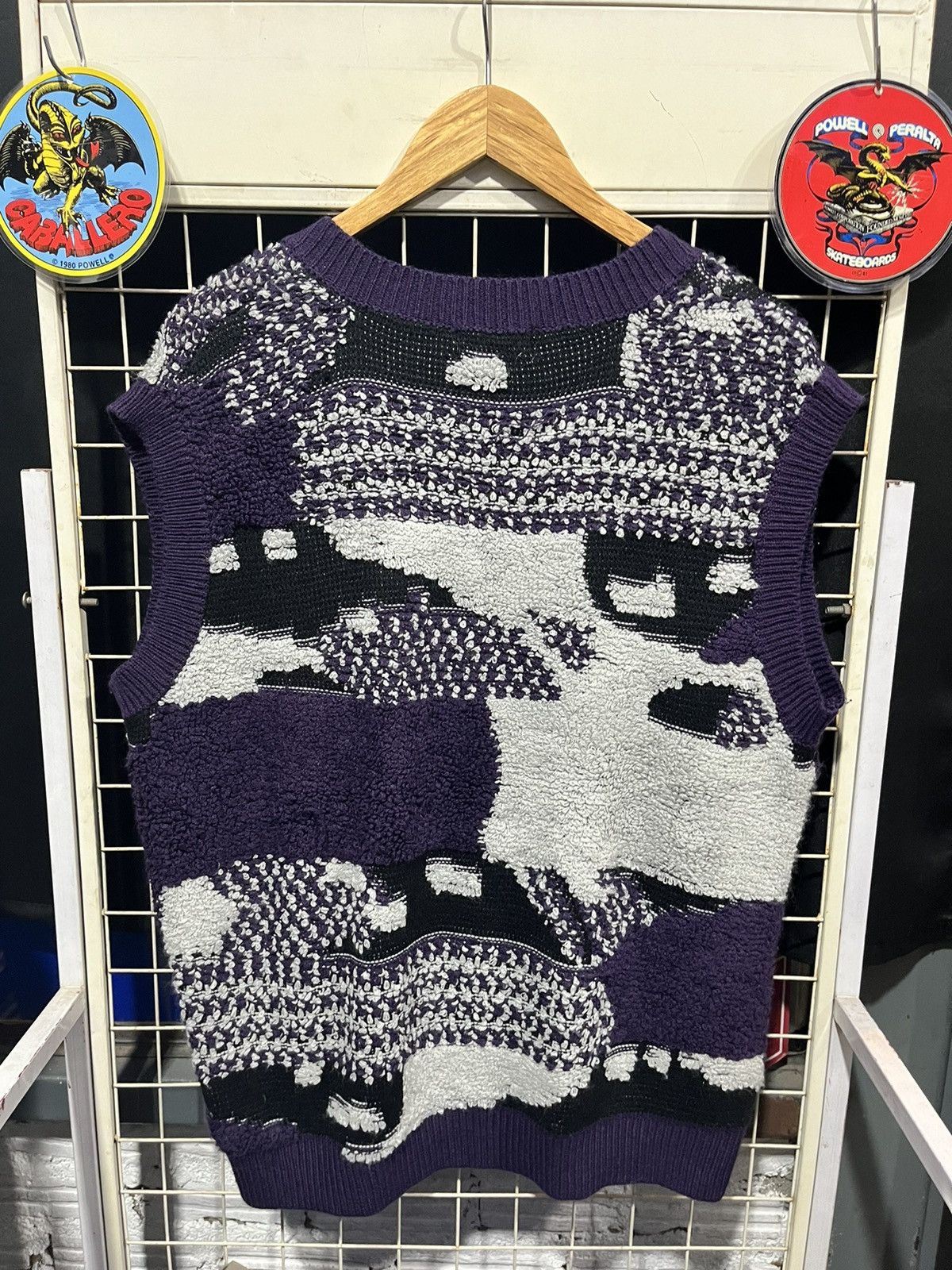 Vintage 3D Knit Vest Sweatshirt Size US L / EU 52-54 / 3 - 2 Thumbnail