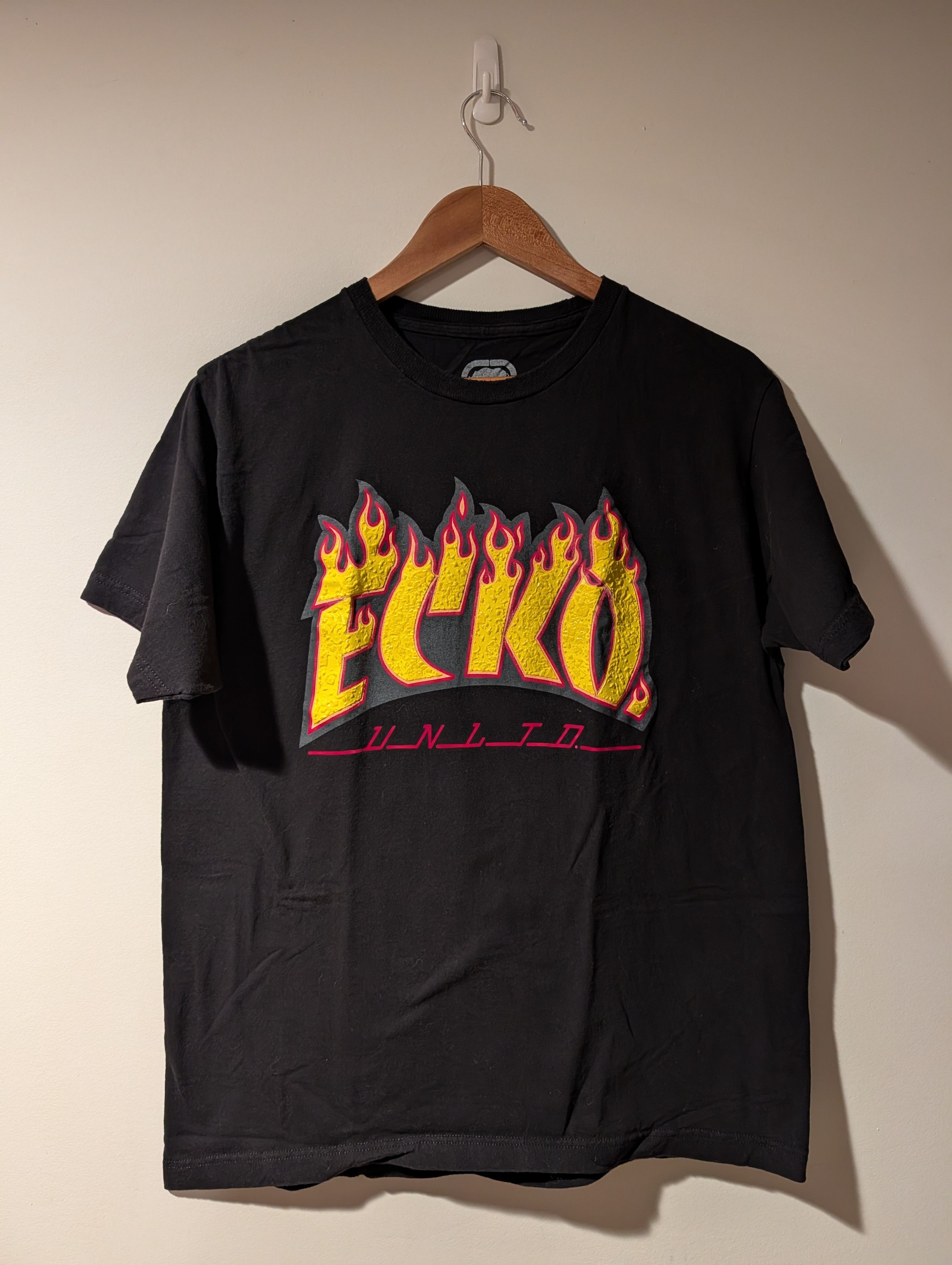 Ecko Unltd. Ecko Unlimited Thrasher Skateboard Logo Flames Large T-Shirt Size US L / EU 52-54 / 3 - 1 Thumbnail