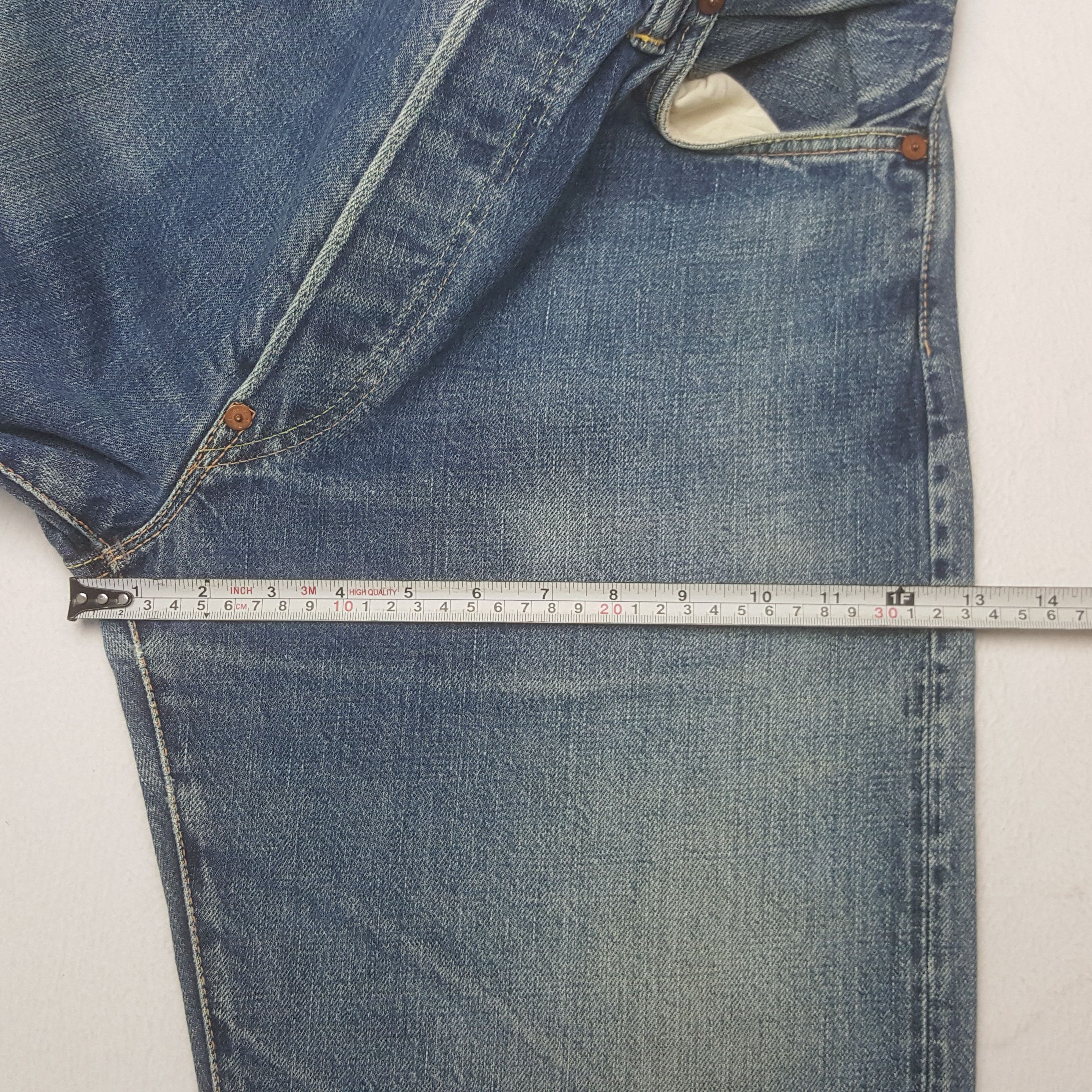 Evisu × Japanese Brand × Vintage Vintage Evisu Japanese Brand Daicock Custom Art Denim Jeans Size US 29 - 11 Thumbnail