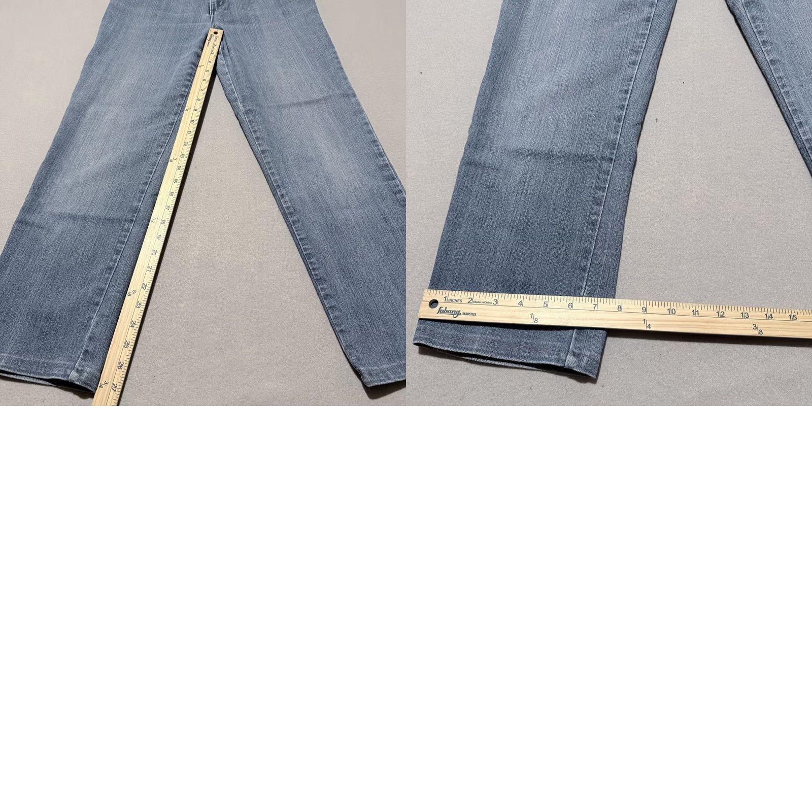 Gloria Vanderbilt Gloria Vanderbilt Amanda Jeans Womens Blue Denim Stretch High Rise Straight - 10 Size 32" / US 10 / IT 46 - 9 Thumbnail