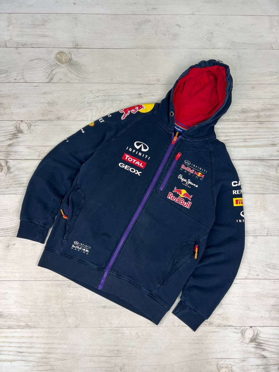 Pepe Jeans Red Bull Infinity Racing Zip Up Hoodie
